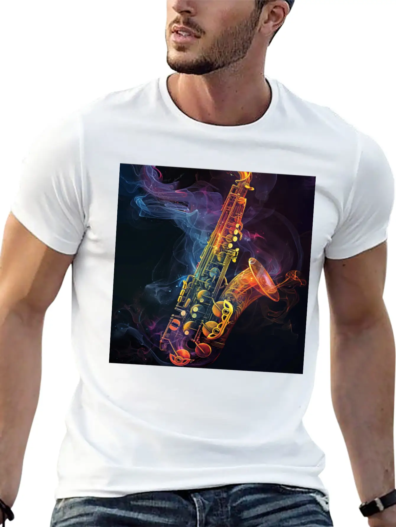 Saxophone Soft Cotton Short Sleeve Tee – Unisex Wardrobe Staple