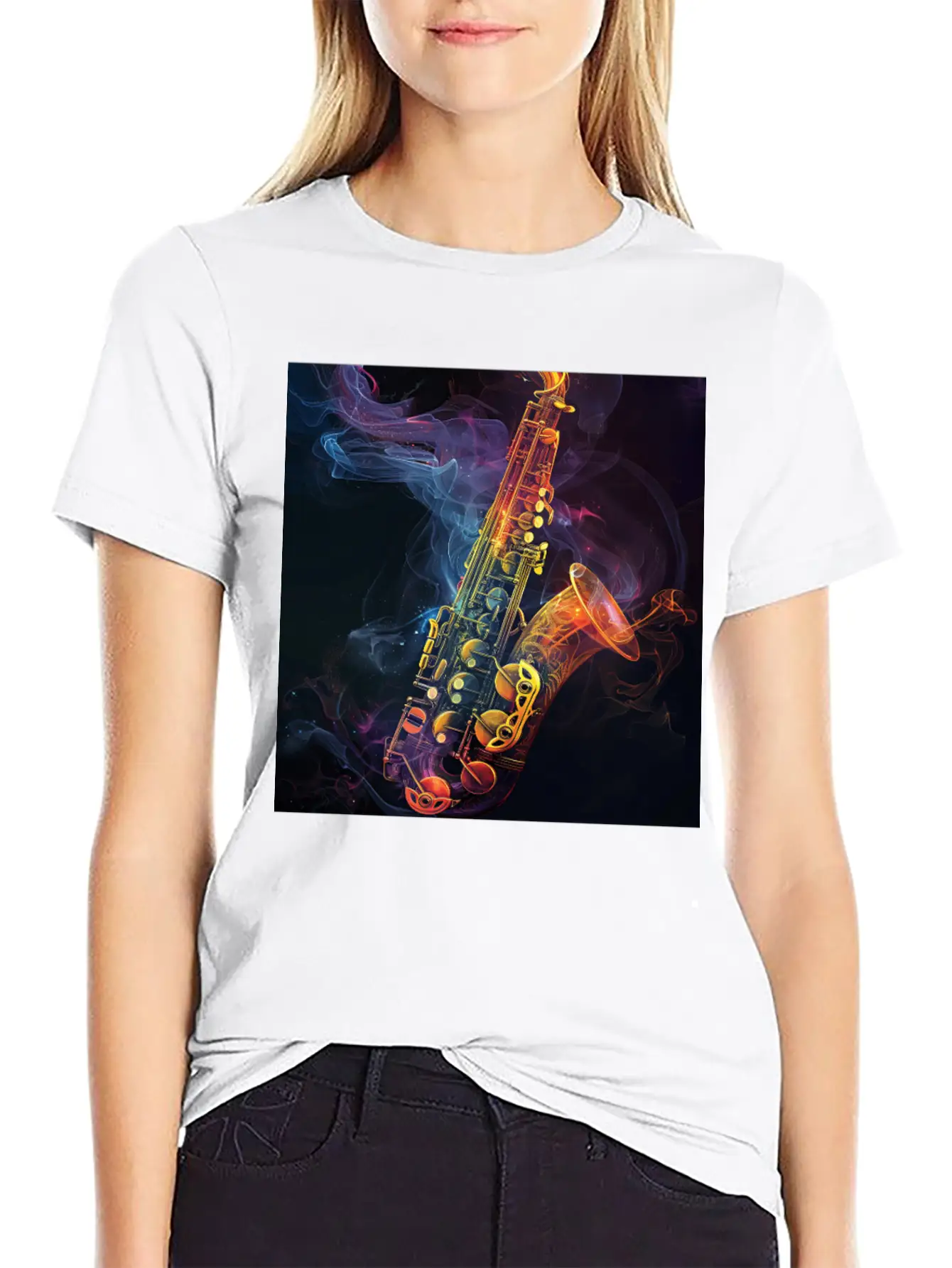 Saxophone Soft Cotton Short Sleeve Tee – Unisex Wardrobe Staple