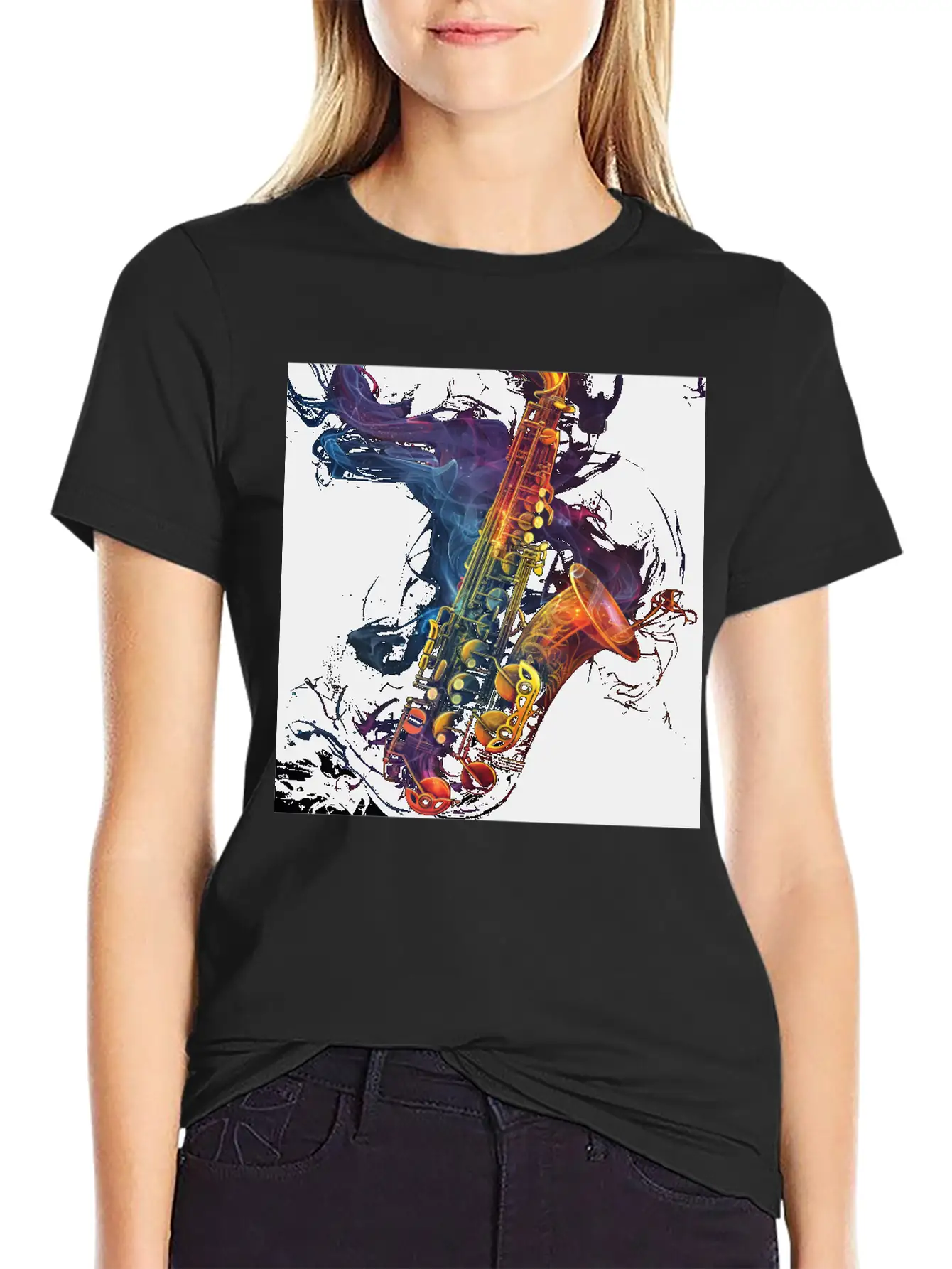Saxophone Soft Cotton Short Sleeve Tee – Unisex Wardrobe Staple