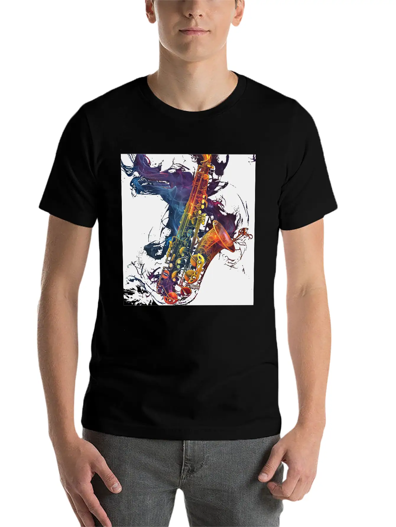 Saxophone Soft Cotton Short Sleeve Tee – Unisex Wardrobe Staple