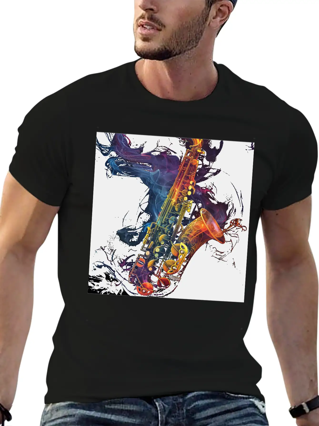Saxophone Soft Cotton Short Sleeve Tee – Unisex Wardrobe Staple