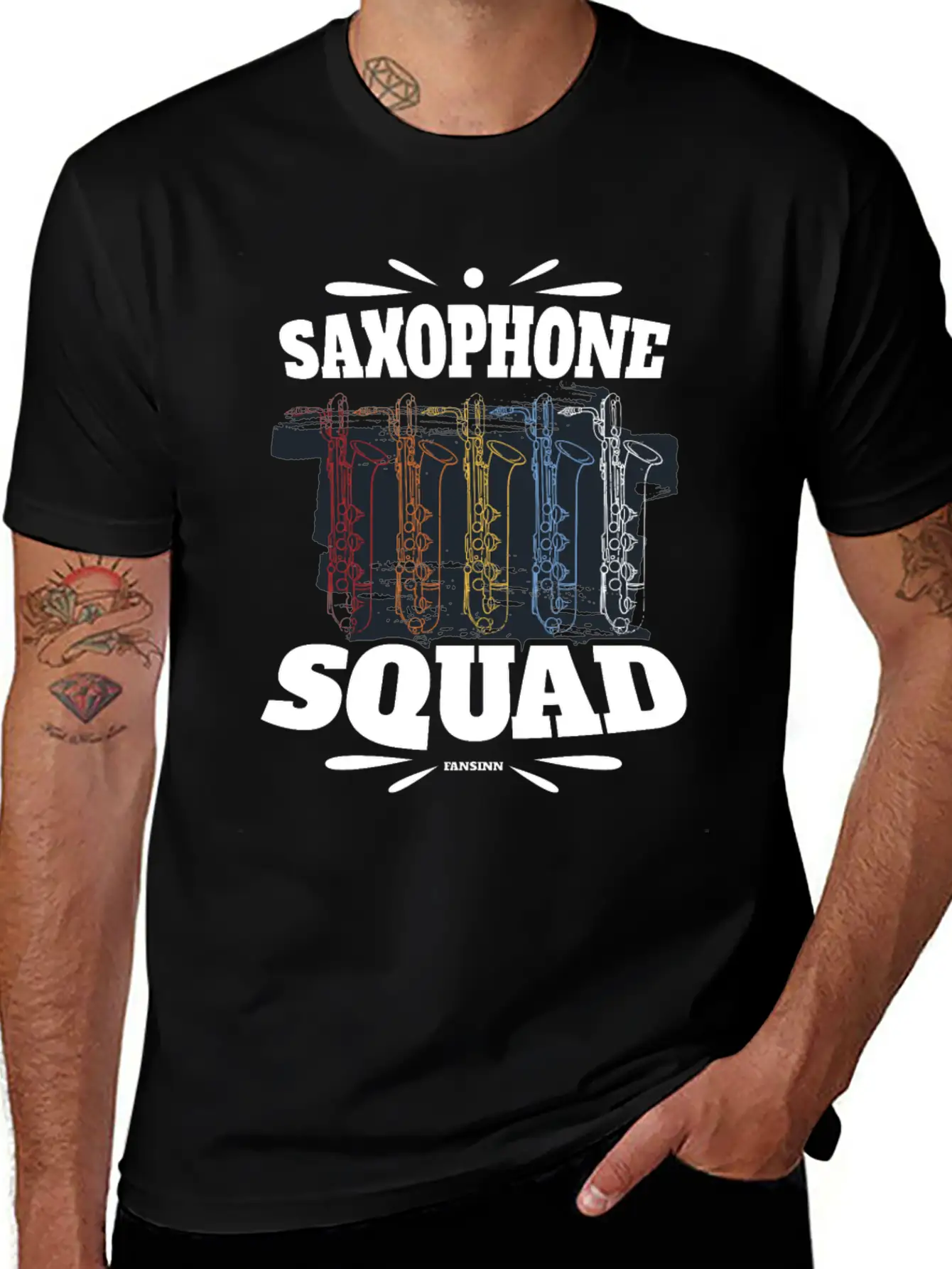 Saxophone Squad Relaxed Everyday Tee – Lightweight And Durable Cotton