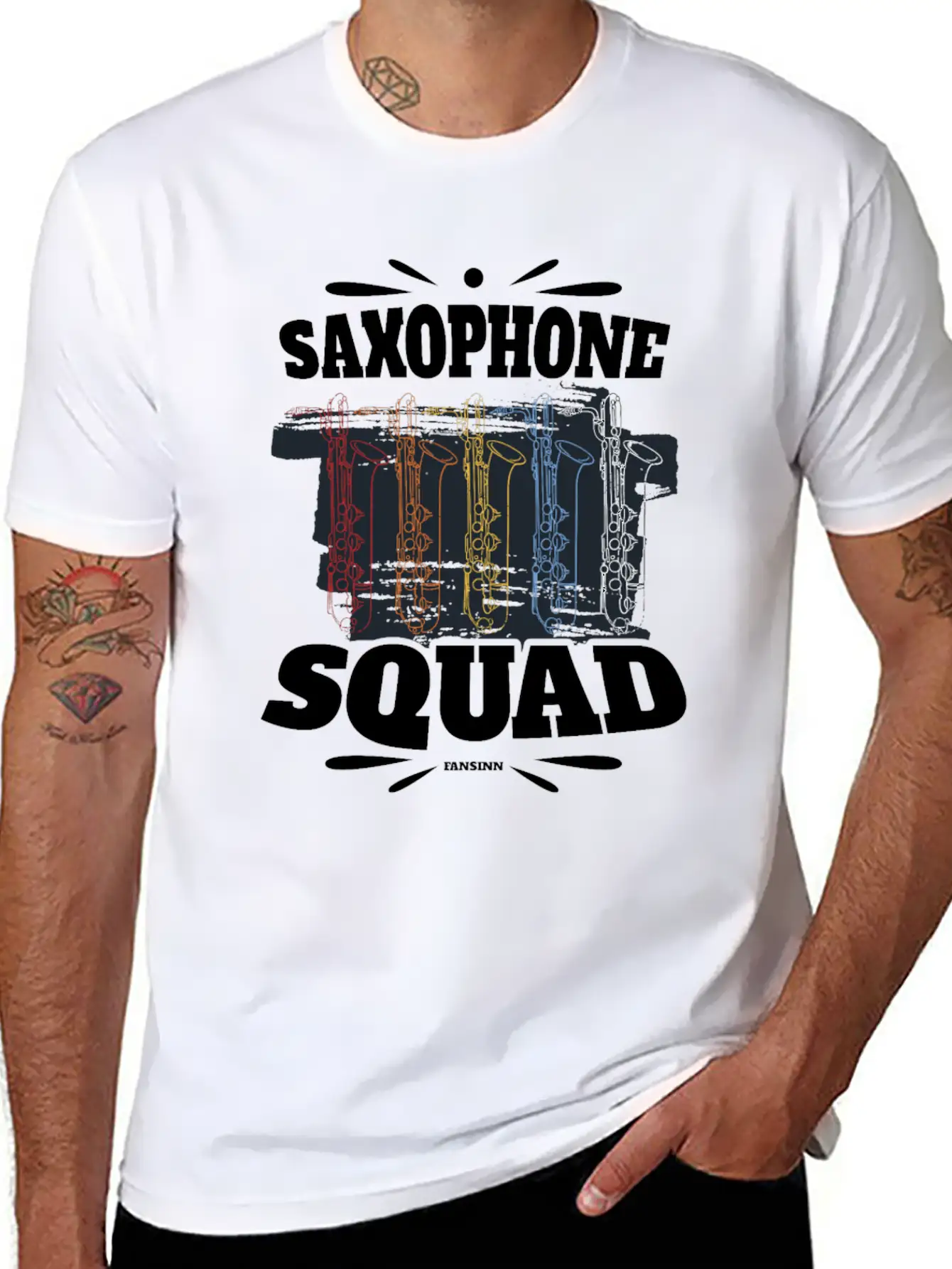Saxophone Squad Relaxed Everyday Tee – Lightweight And Durable Cotton