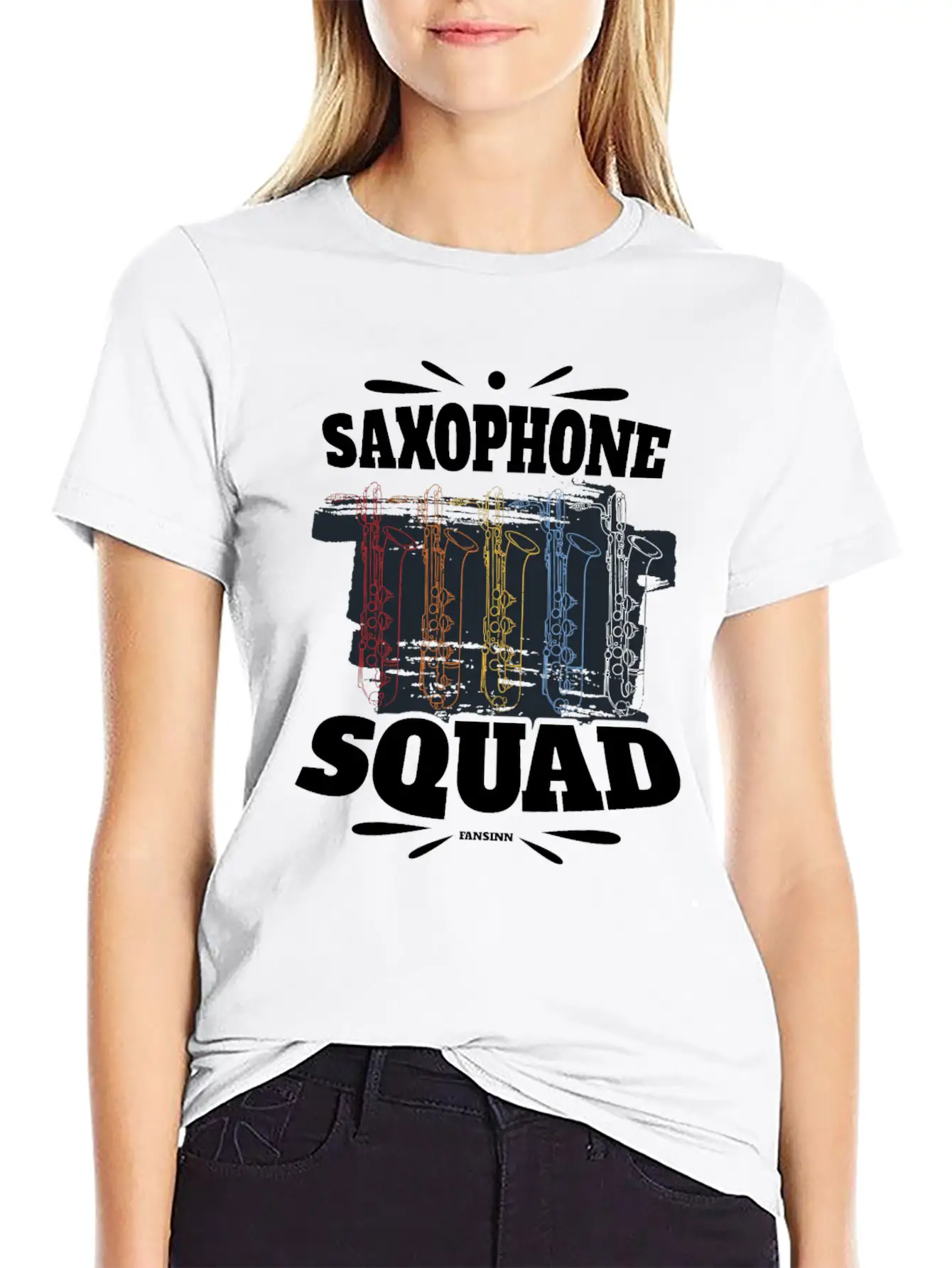 Saxophone Squad Relaxed Everyday Tee – Lightweight And Durable Cotton