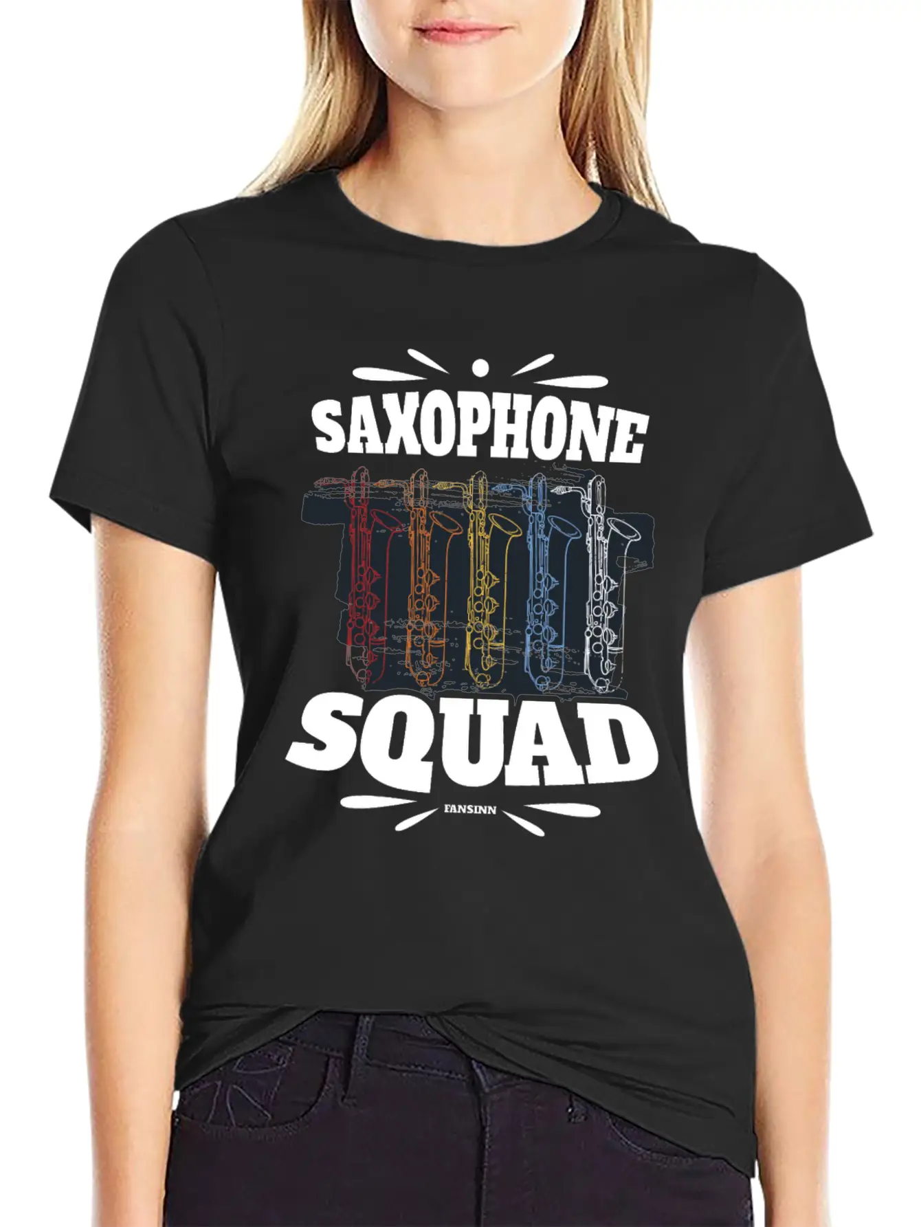 Saxophone Squad Relaxed Everyday Tee – Lightweight And Durable Cotton
