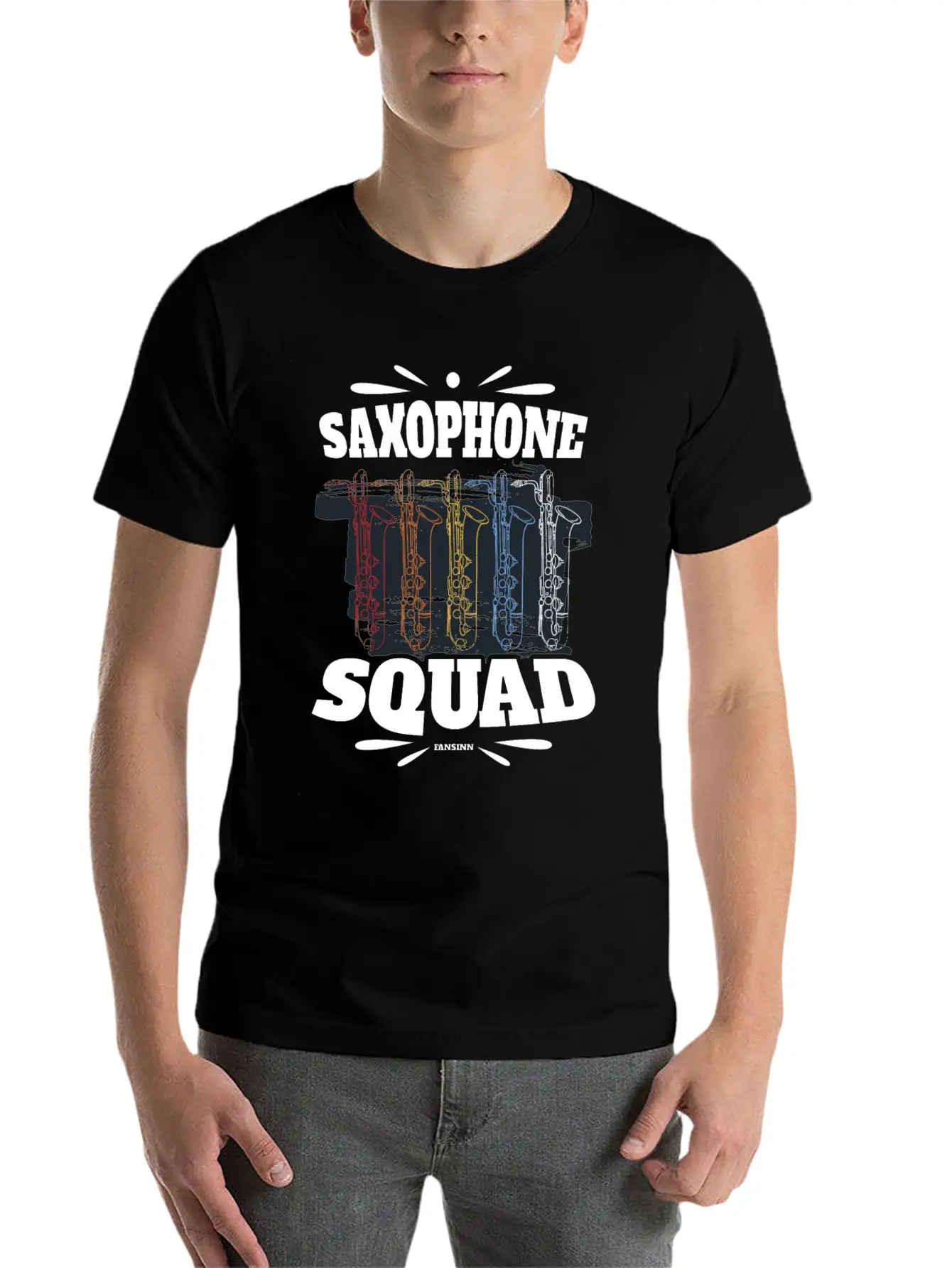 Saxophone Squad Relaxed Everyday Tee – Lightweight And Durable Cotton