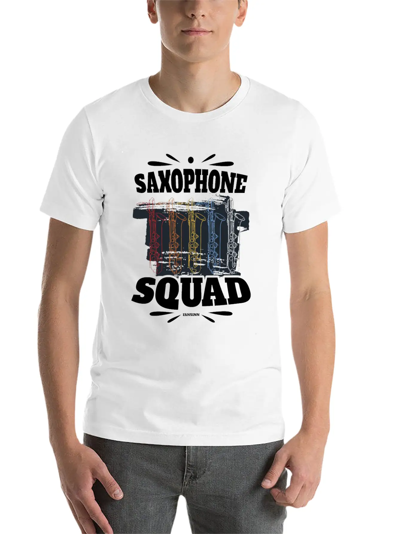 Saxophone Squad Relaxed Everyday Tee – Lightweight And Durable Cotton
