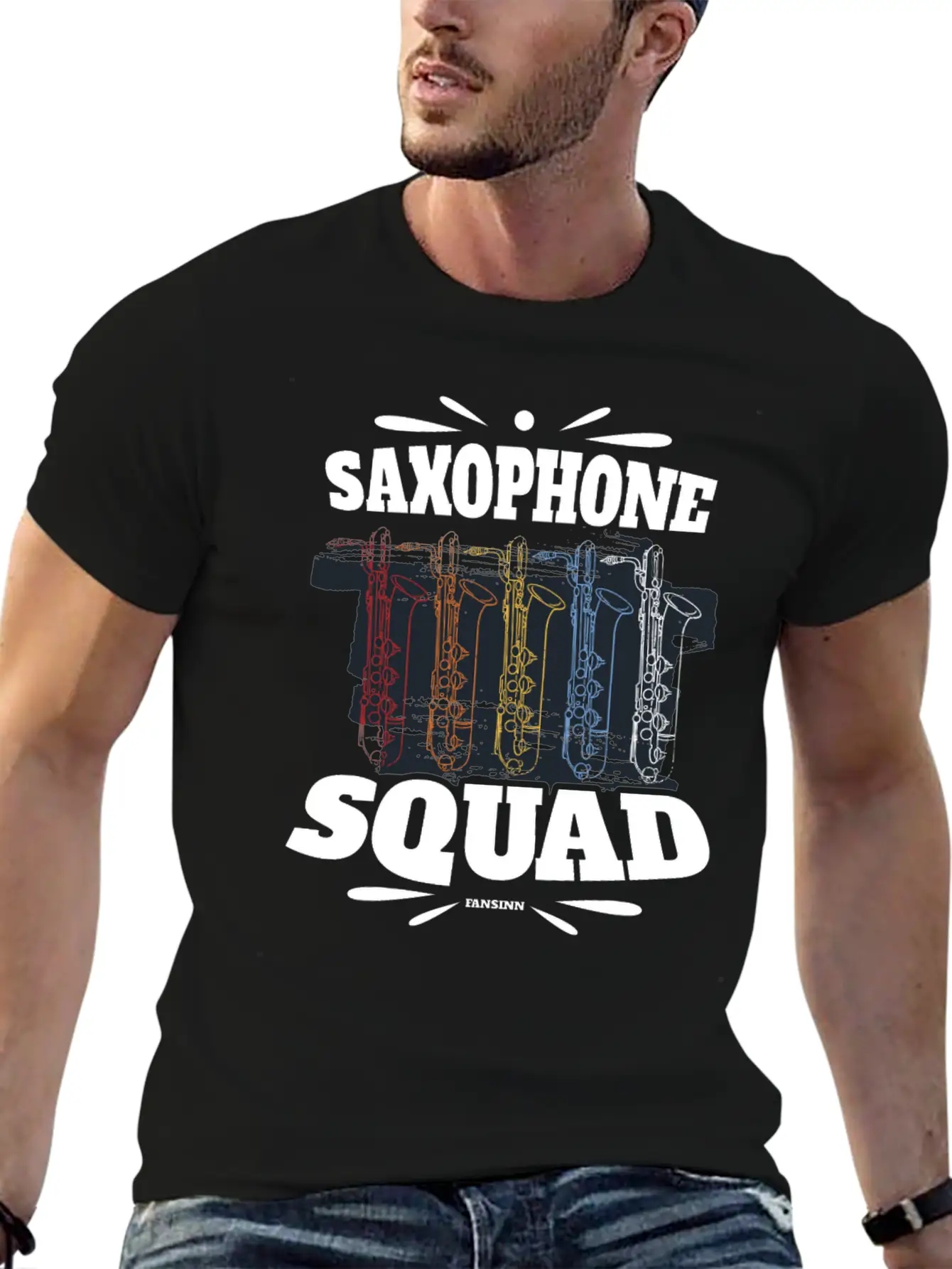 Saxophone Squad Relaxed Everyday Tee – Lightweight And Durable Cotton