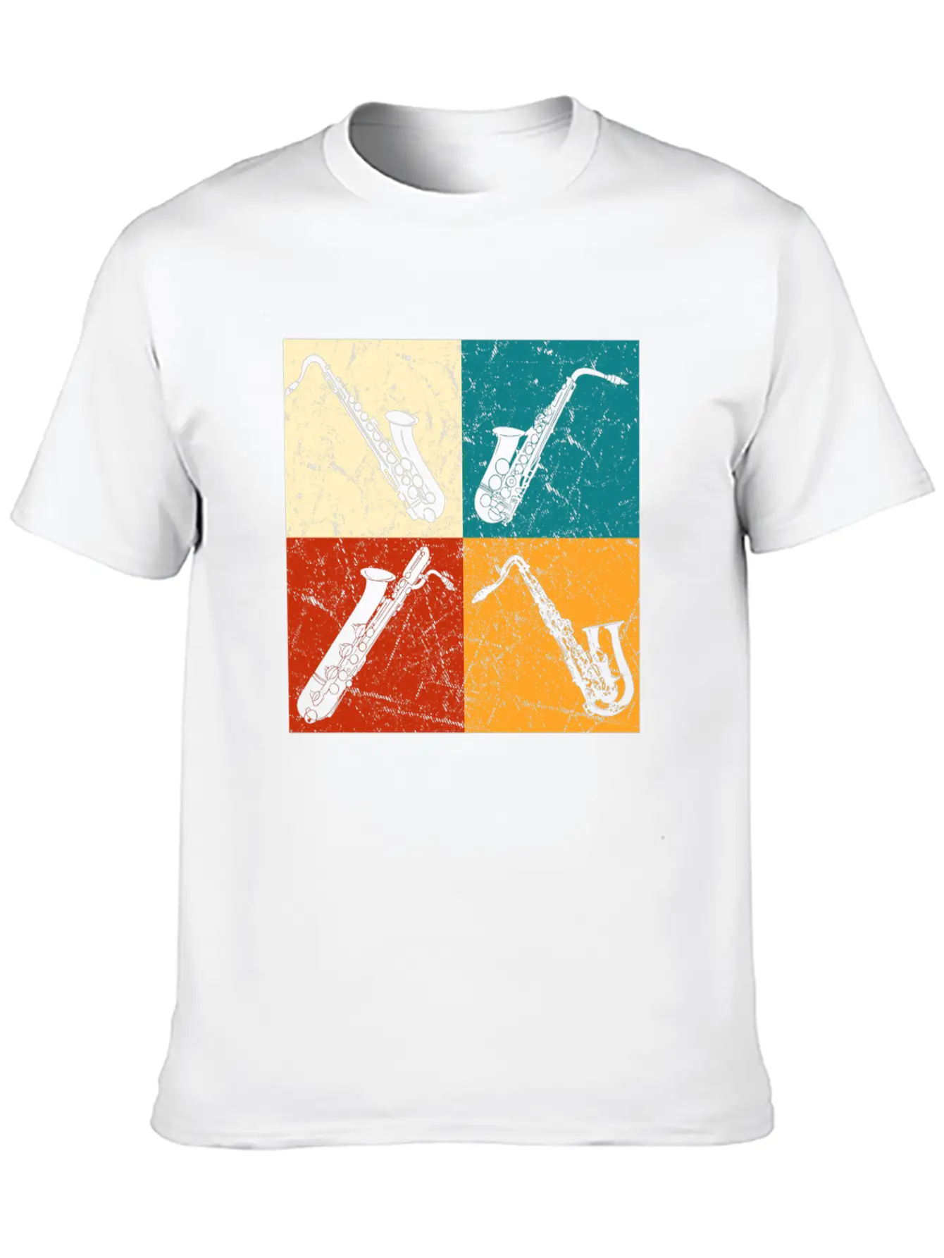 Saxophones Classic Fit Graphic Tee For Daily Comfort – Unisex Cotton Shirt