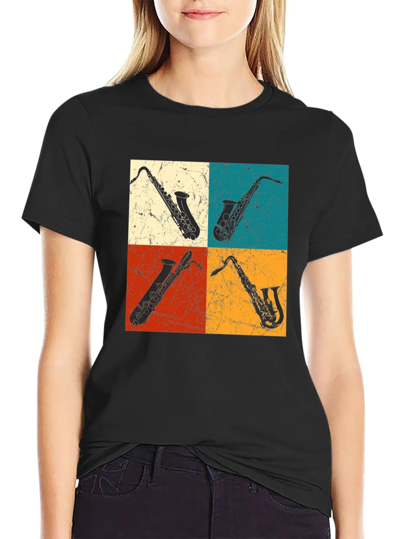 Saxophones Classic Fit Graphic Tee For Daily Comfort – Unisex Cotton Shirt