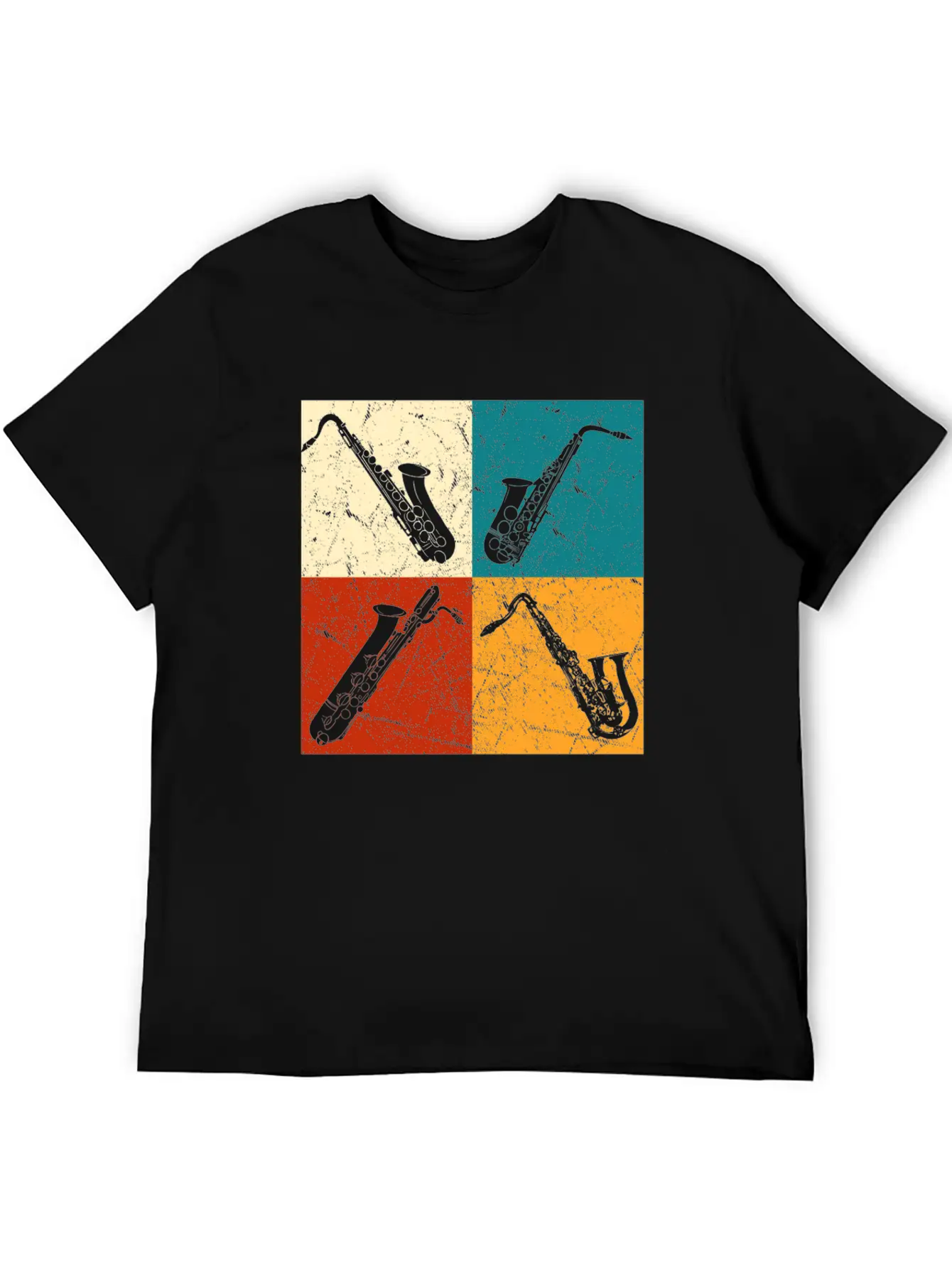 Saxophones Classic Fit Graphic Tee For Daily Comfort – Unisex Cotton Shirt