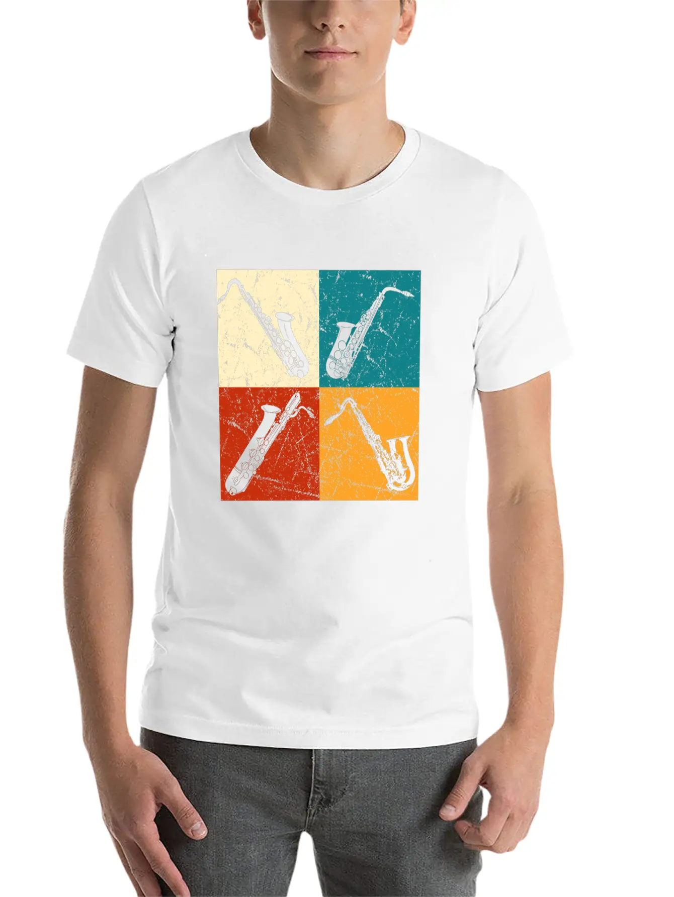 Saxophones Classic Fit Graphic Tee For Daily Comfort – Unisex Cotton Shirt