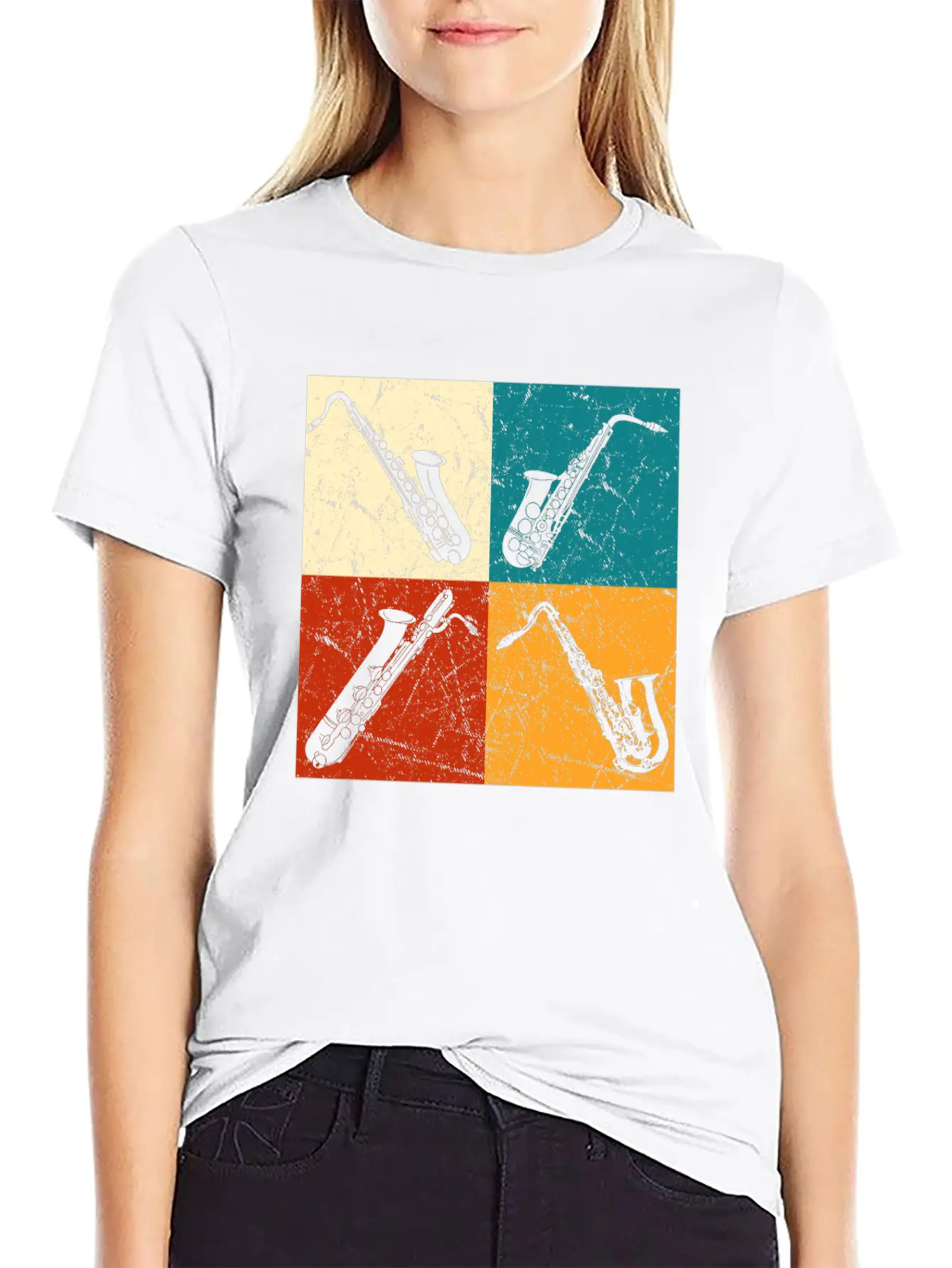 Saxophones Classic Fit Graphic Tee For Daily Comfort – Unisex Cotton Shirt
