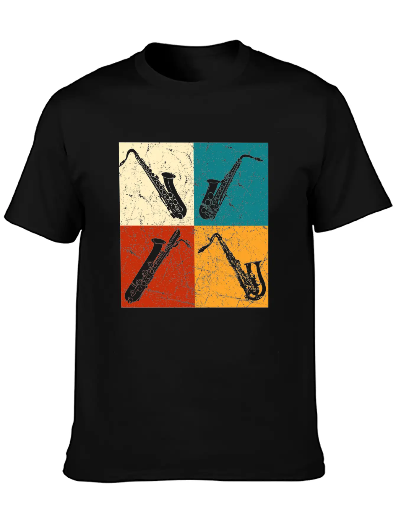 Saxophones Classic Fit Graphic Tee For Daily Comfort – Unisex Cotton Shirt