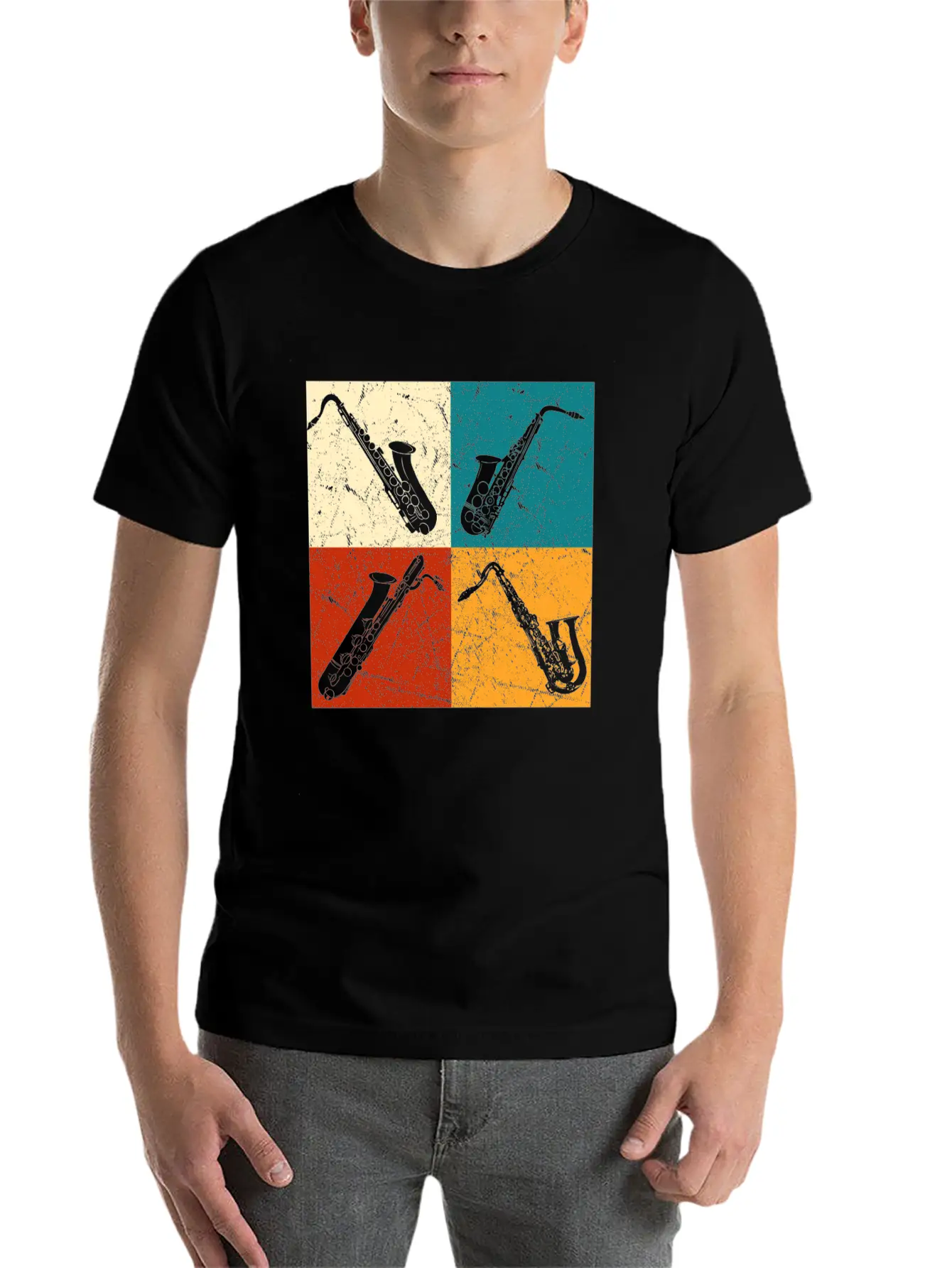 Saxophones Classic Fit Graphic Tee For Daily Comfort – Unisex Cotton Shirt