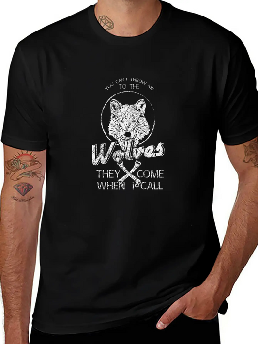 Saying Wolf Lightweight Cotton T-Shirt – Daily Comfort Graphic Shirt