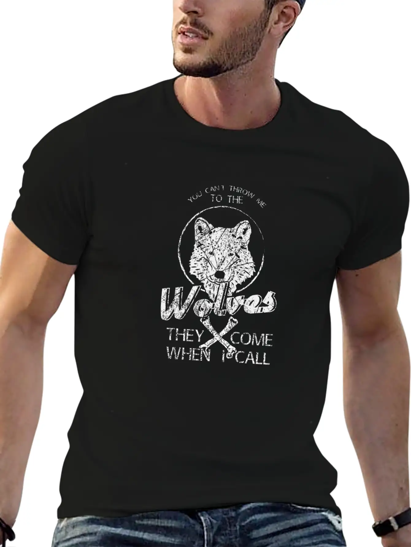 Saying Wolf Lightweight Cotton T-Shirt – Daily Comfort Graphic Shirt
