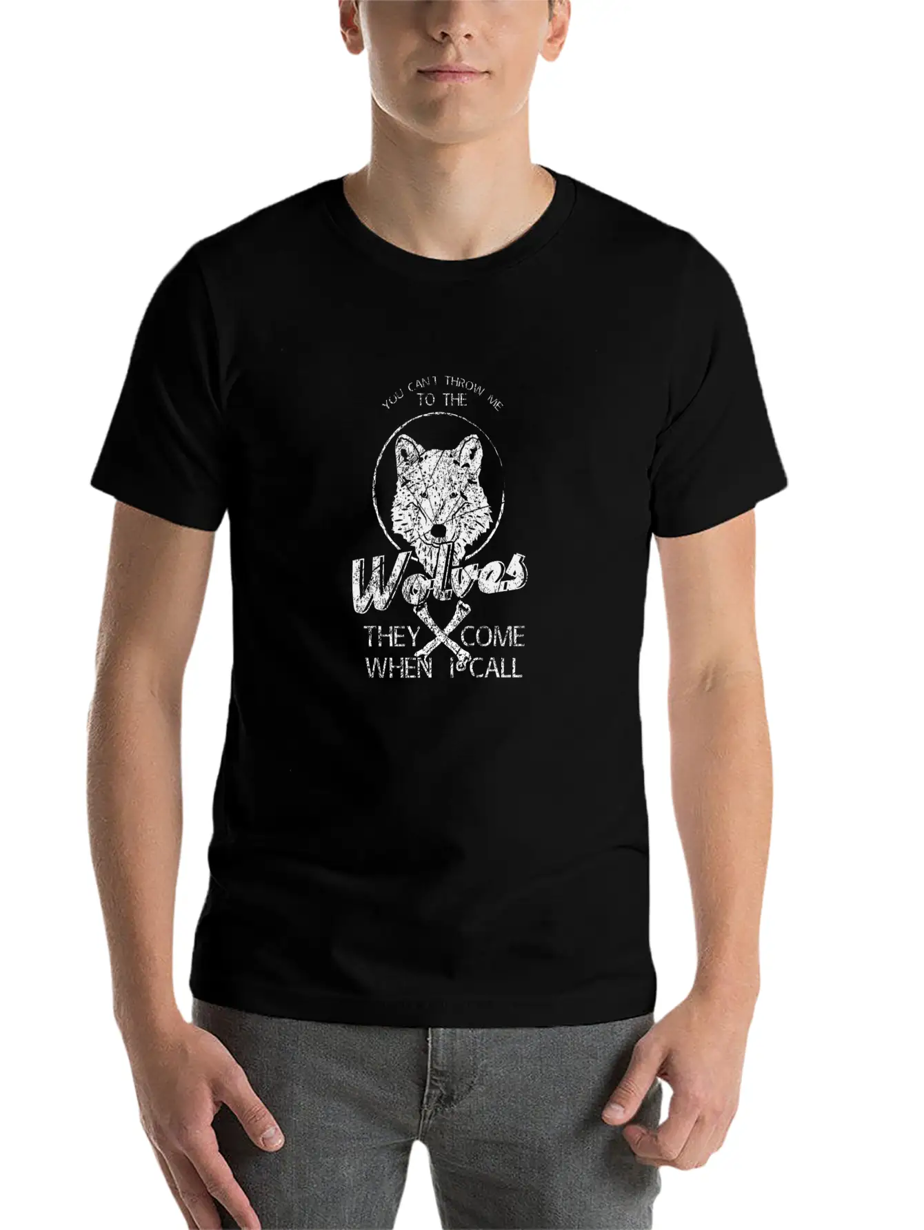 Saying Wolf Lightweight Cotton T-Shirt – Daily Comfort Graphic Shirt