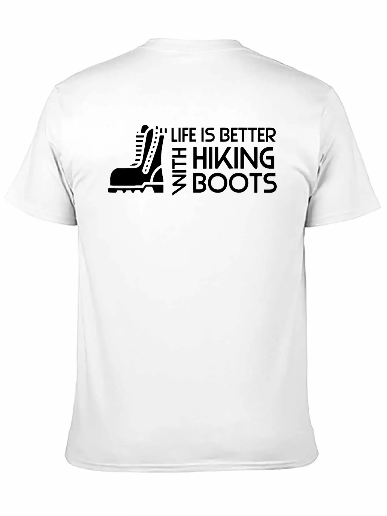 Sayings About Hiking Boots Hiking Lover Basic Graphic T-Shirt – Daily Comfort In Soft Cotton