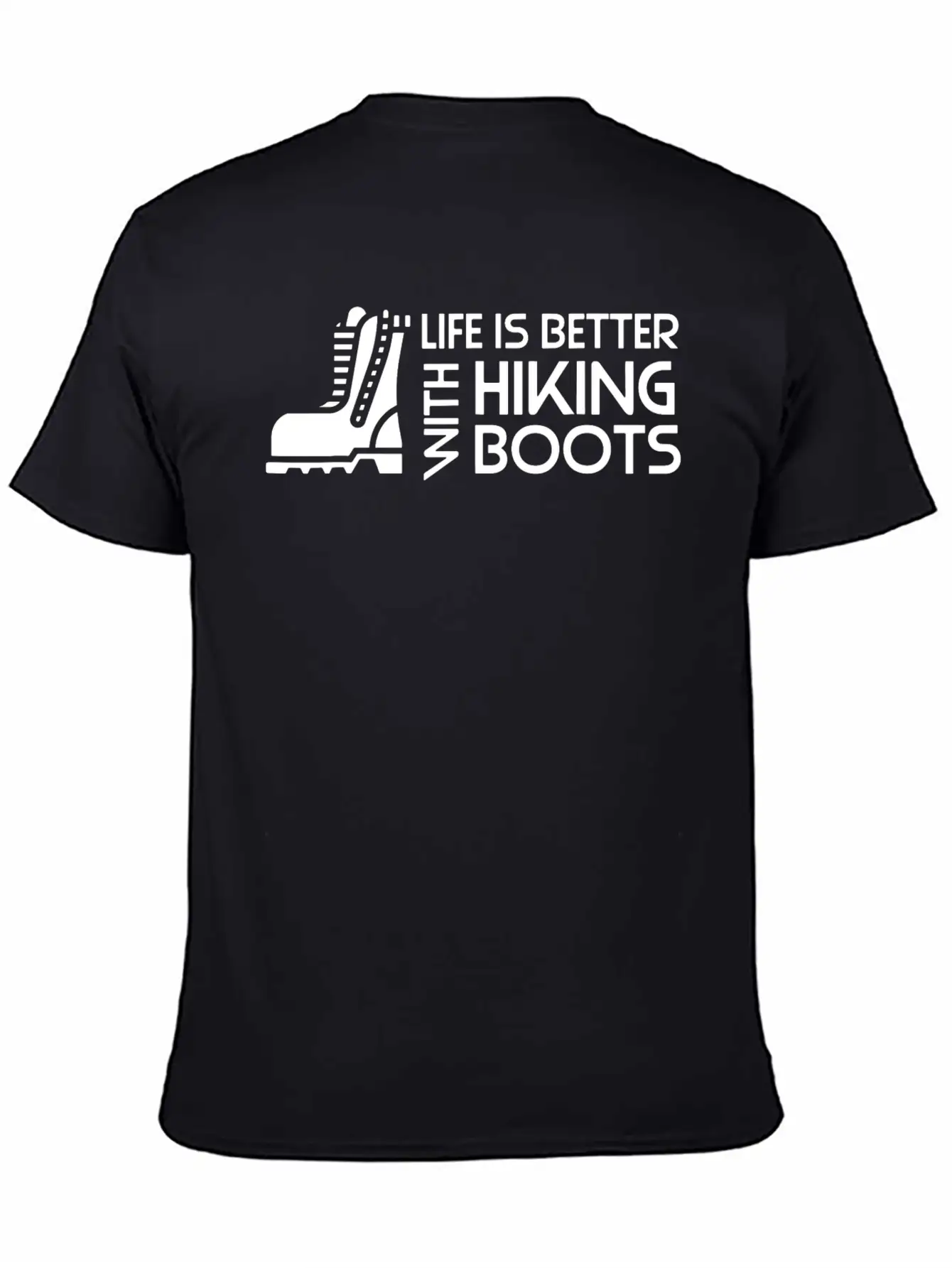 Sayings About Hiking Boots Hiking Lover Basic Graphic T-Shirt – Daily Comfort In Soft Cotton