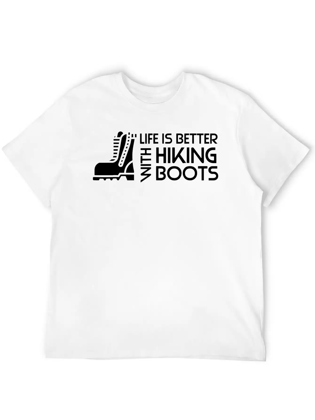 Sayings About Hiking Boots Hiking Lover Basic Graphic T-Shirt – Daily Comfort In Soft Cotton