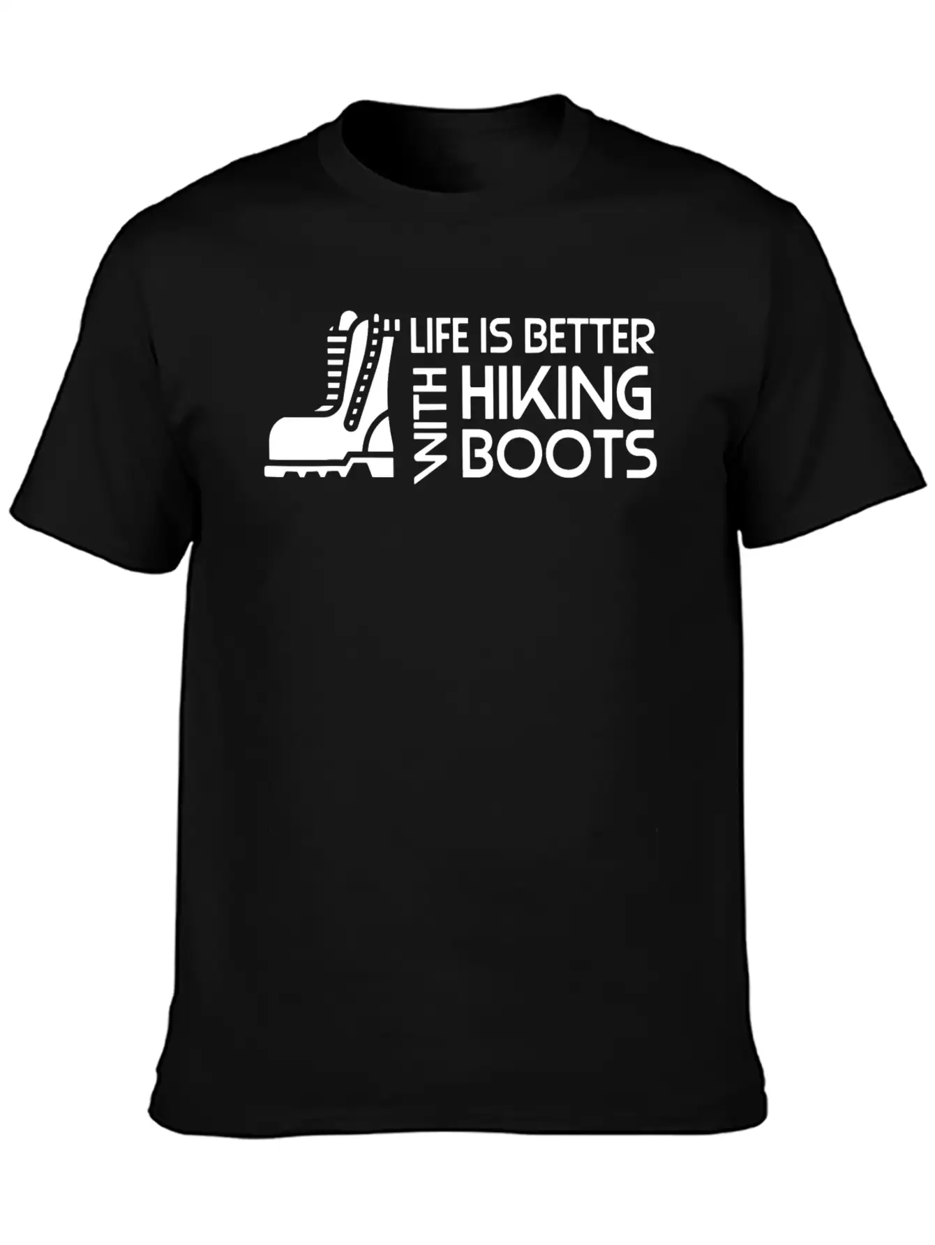 Sayings About Hiking Boots Hiking Lover Basic Graphic T-Shirt – Daily Comfort In Soft Cotton