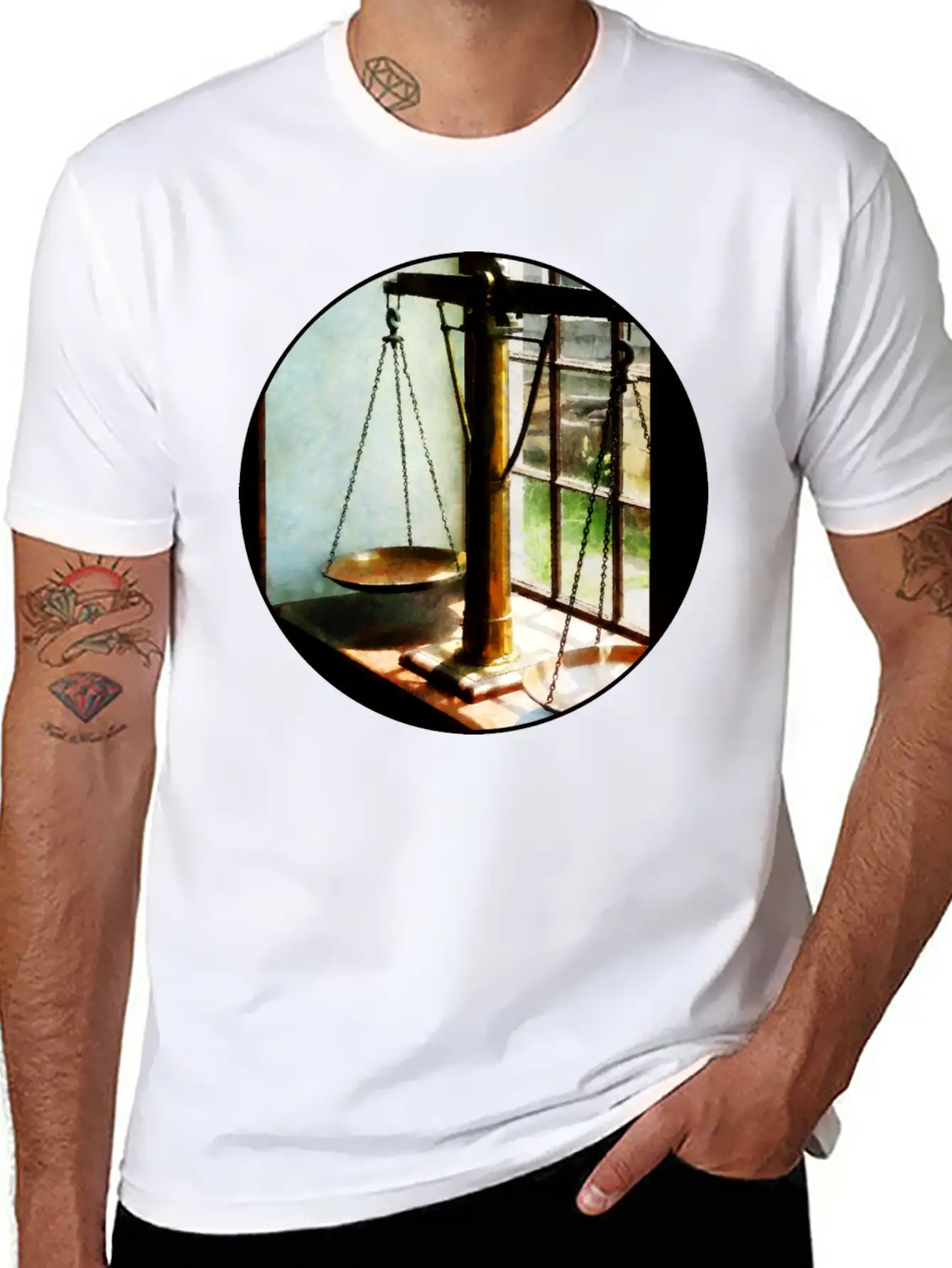 Scales Of Justice Soft Cotton Short Sleeve Tee – Unisex Wardrobe Staple