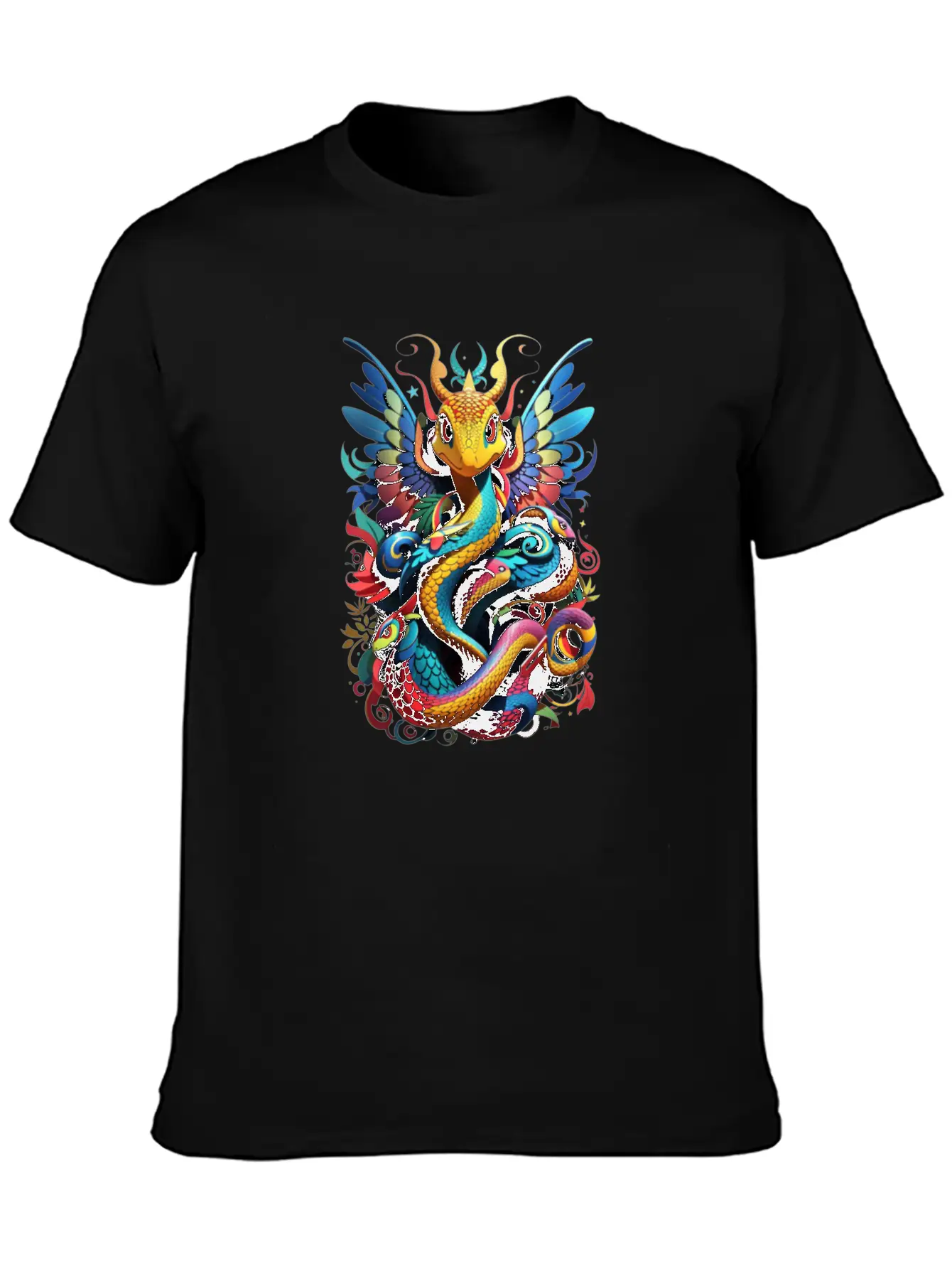 Scales Of Wisdom (if The Snake Looks Wise Or Seren Lightweight Cotton T-Shirt – Daily Comfort Graphic Shirt