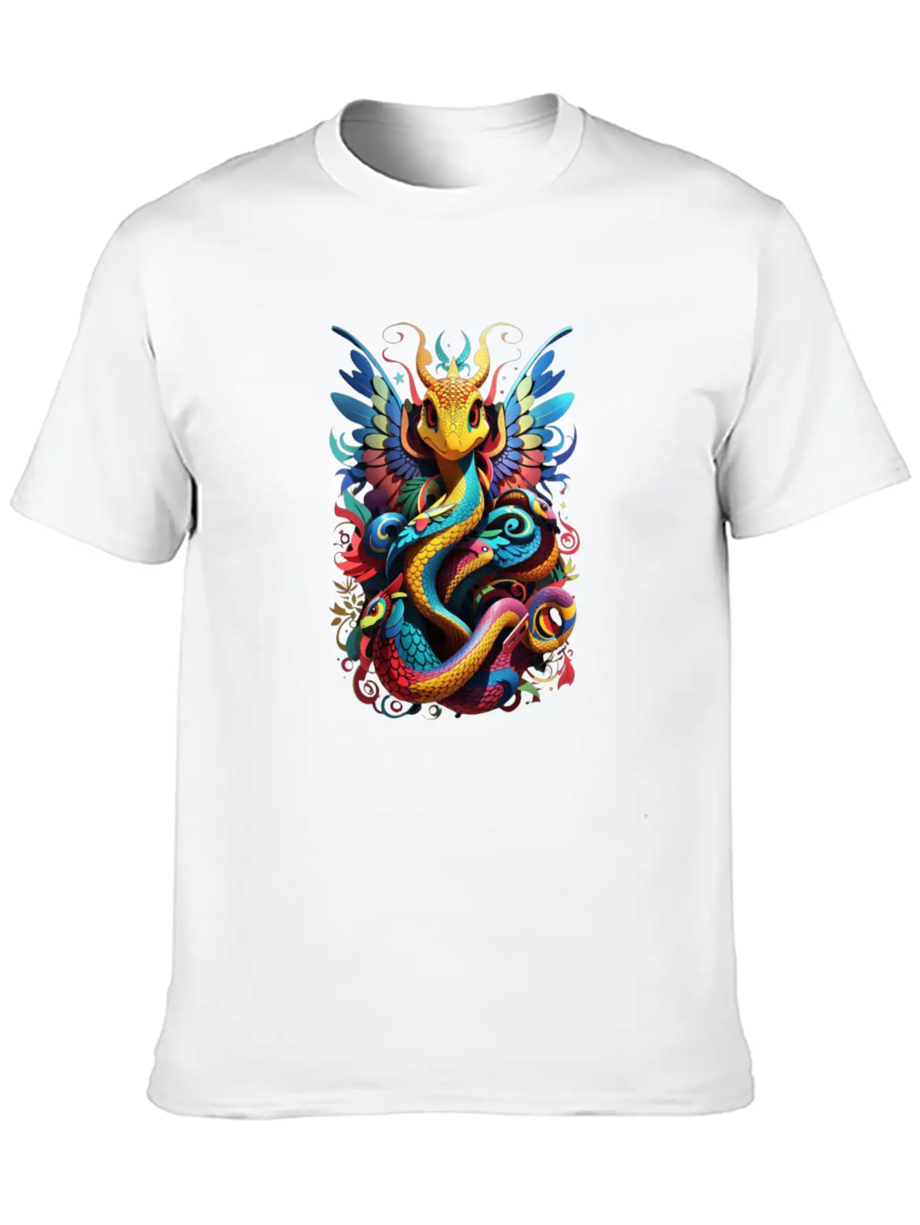 Scales Of Wisdom (if The Snake Looks Wise Or Seren Lightweight Cotton T-Shirt – Daily Comfort Graphic Shirt