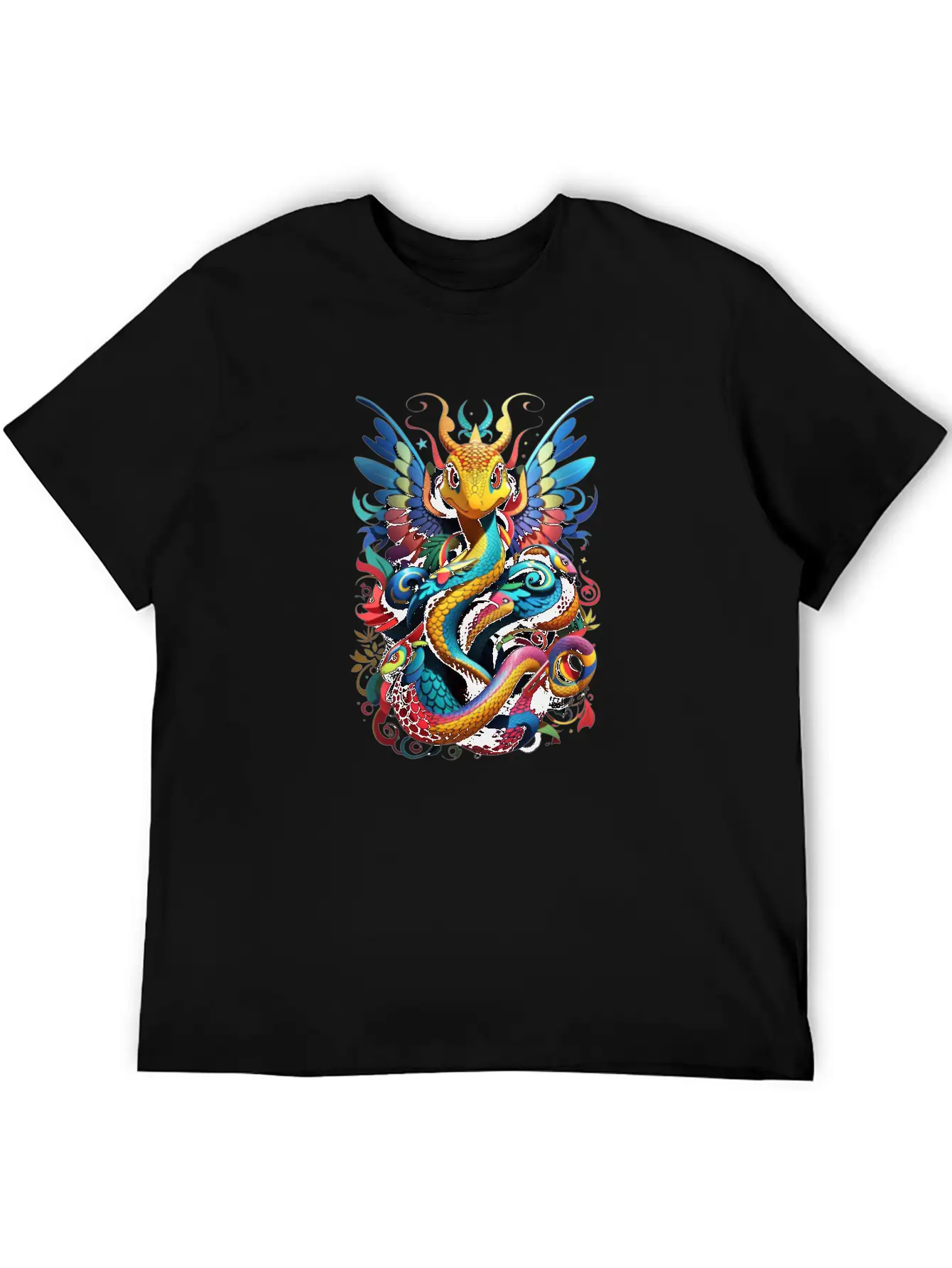 Scales Of Wisdom (if The Snake Looks Wise Or Seren Lightweight Cotton T-Shirt – Daily Comfort Graphic Shirt