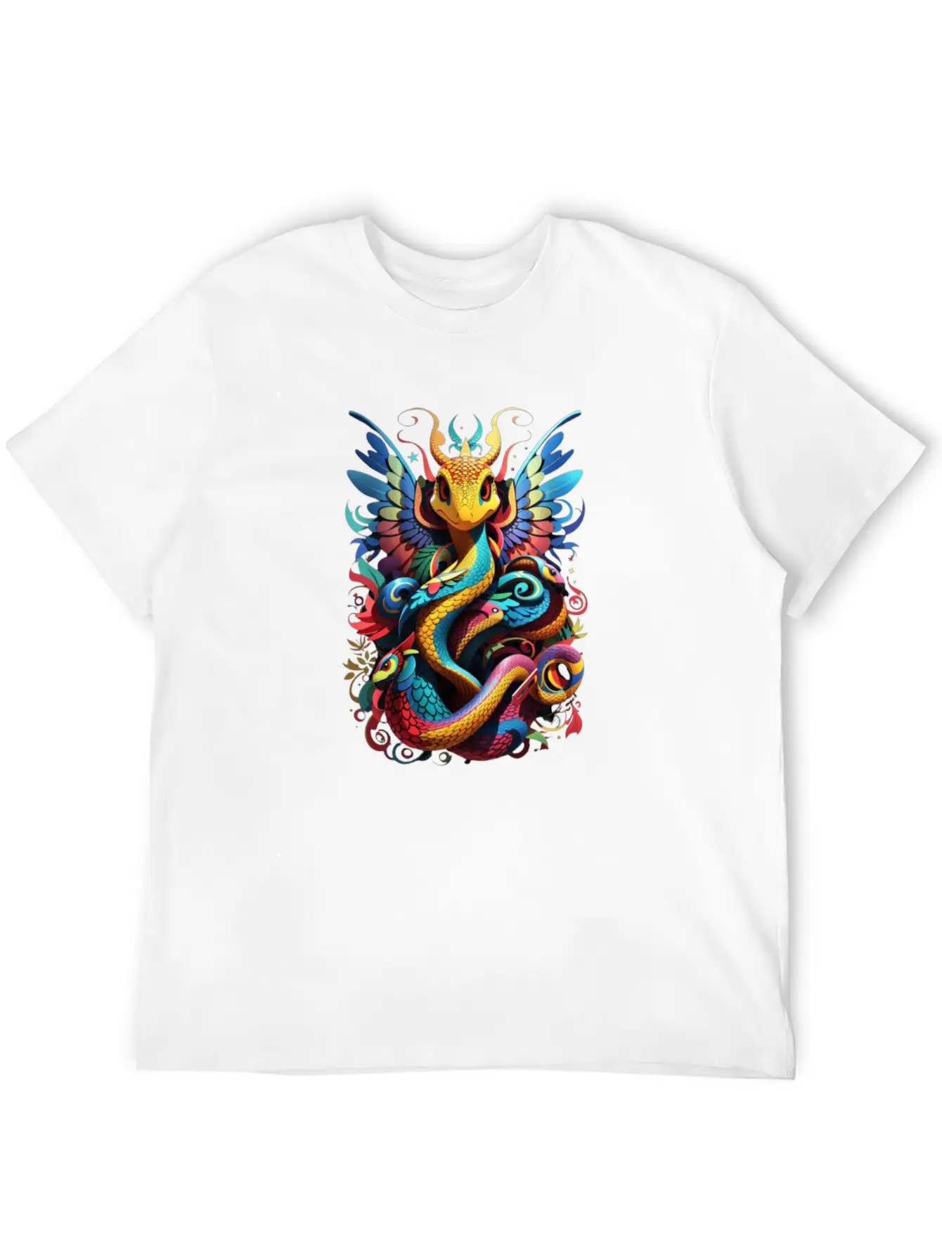 Scales Of Wisdom (if The Snake Looks Wise Or Seren Lightweight Cotton T-Shirt – Daily Comfort Graphic Shirt