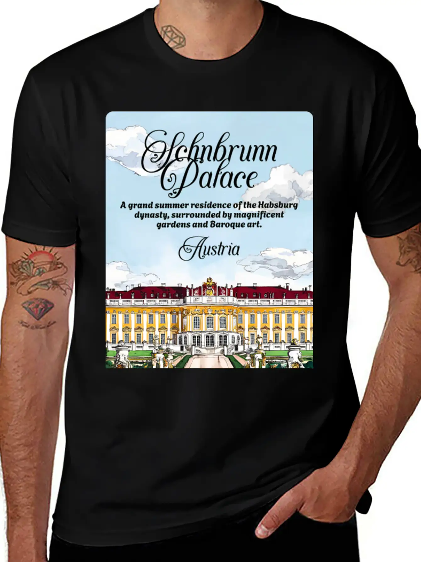 Schönbrunn Habsburg Dynasty Austria V2 Essential Cotton Tee For Daily Outfits – Unisex Style
