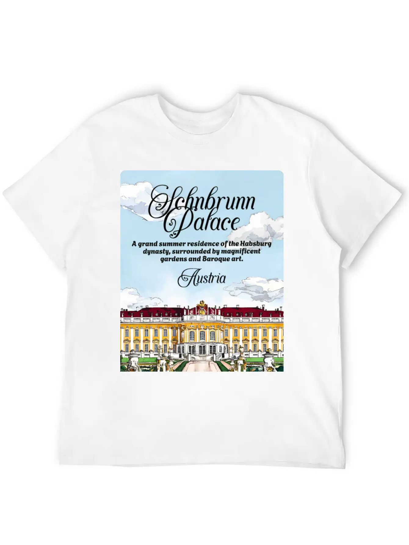 Schönbrunn Habsburg Dynasty Austria V2 Essential Cotton Tee For Daily Outfits – Unisex Style