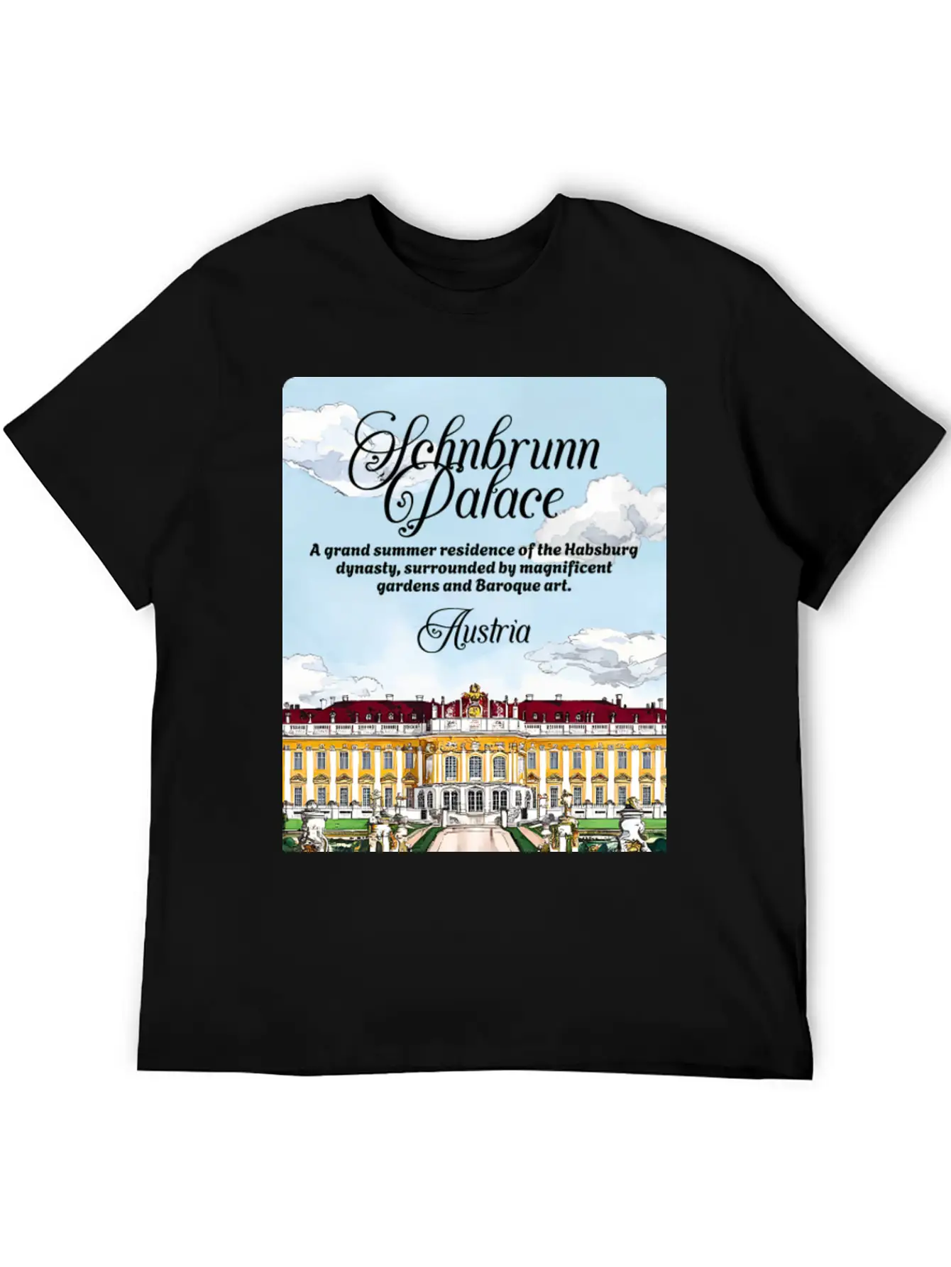 Schönbrunn Habsburg Dynasty Austria V2 Essential Cotton Tee For Daily Outfits – Unisex Style