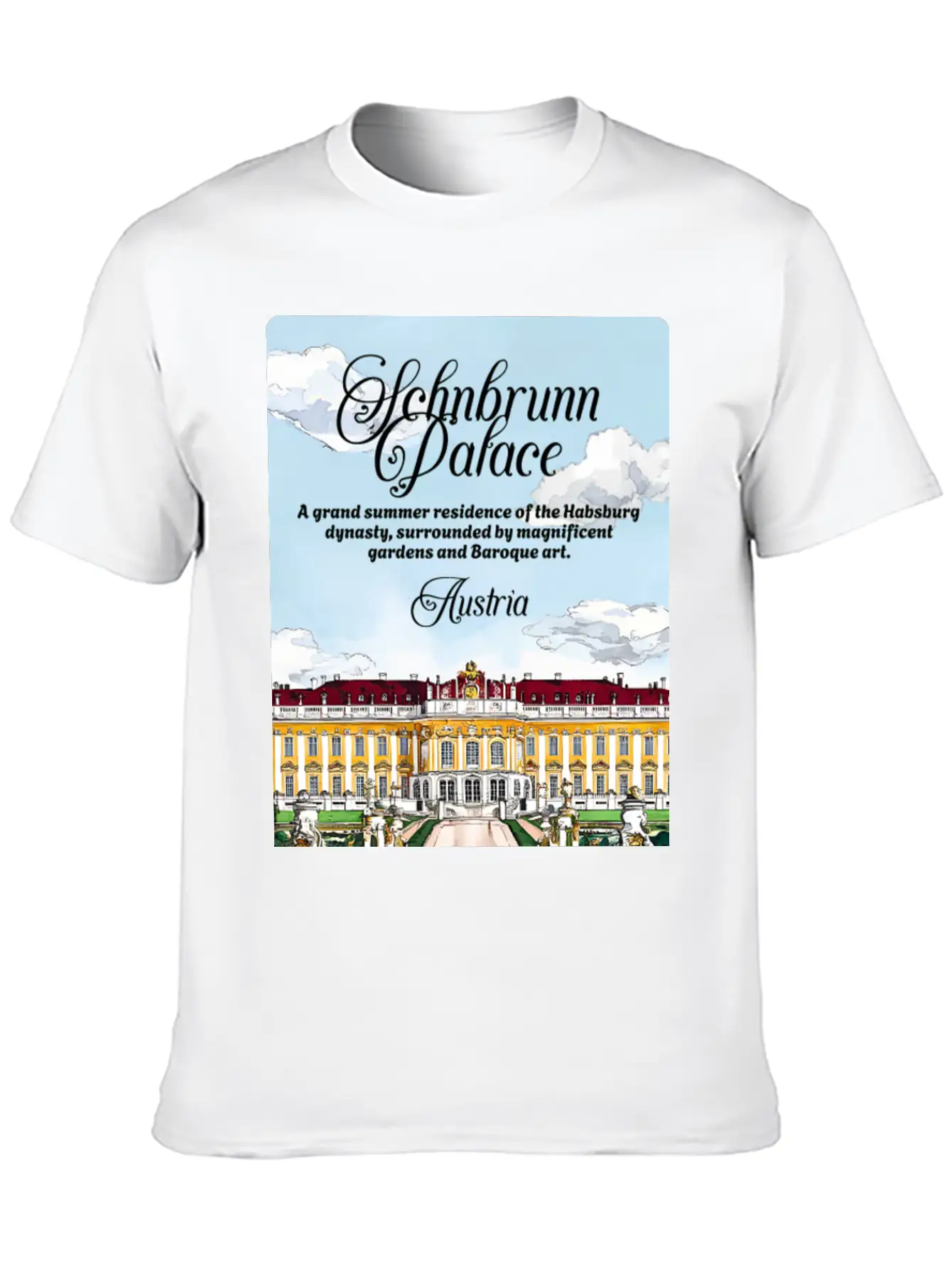 Schönbrunn Habsburg Dynasty Austria V2 Essential Cotton Tee For Daily Outfits – Unisex Style