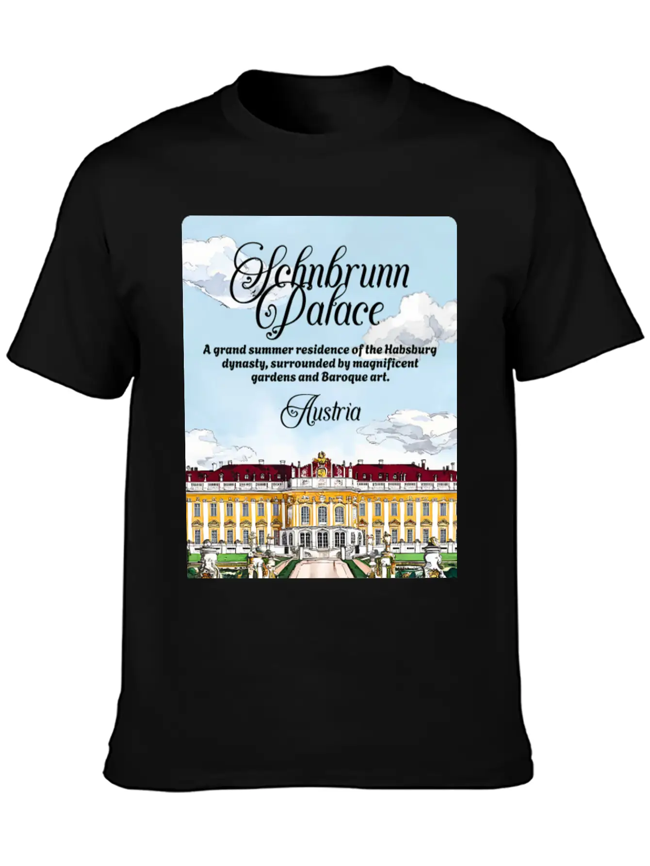Schönbrunn Habsburg Dynasty Austria V2 Essential Cotton Tee For Daily Outfits – Unisex Style