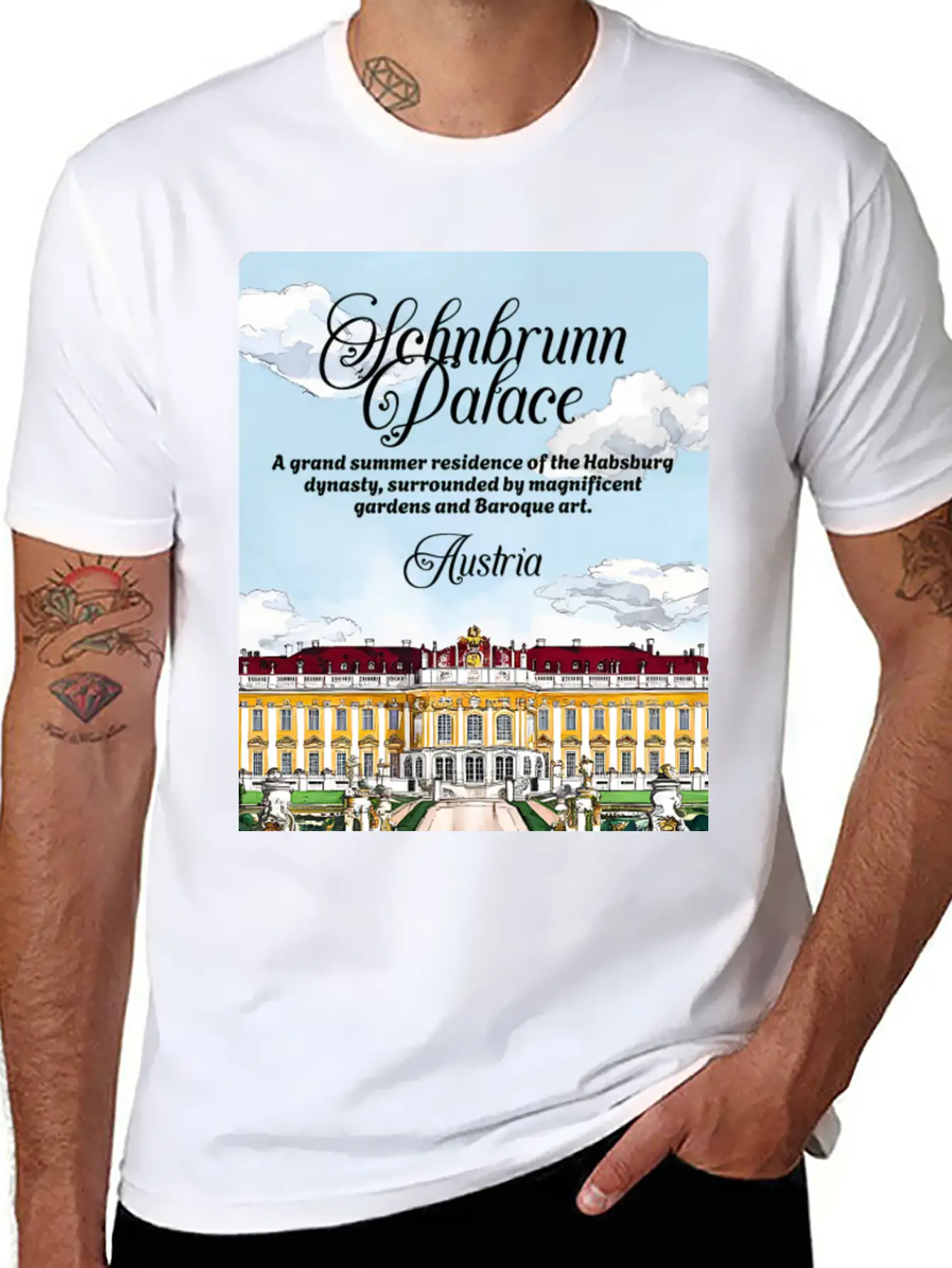 Schönbrunn Habsburg Dynasty Austria V2 Essential Cotton Tee For Daily Outfits – Unisex Style