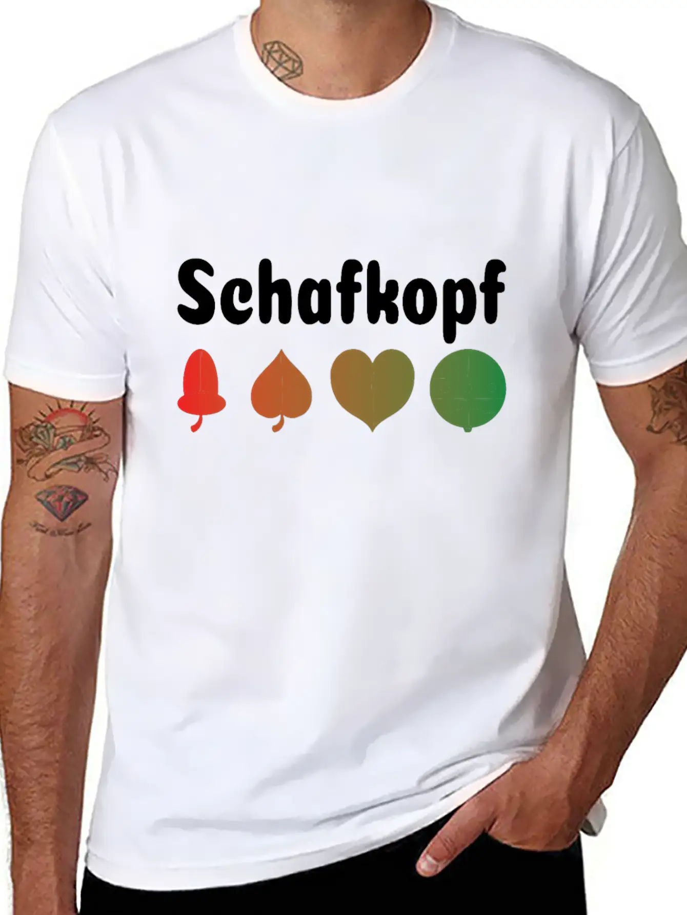 Schafkopf Bavarian Card Game Gift Unisex Casual T-Shirt – Clean Design For Daily Comfort