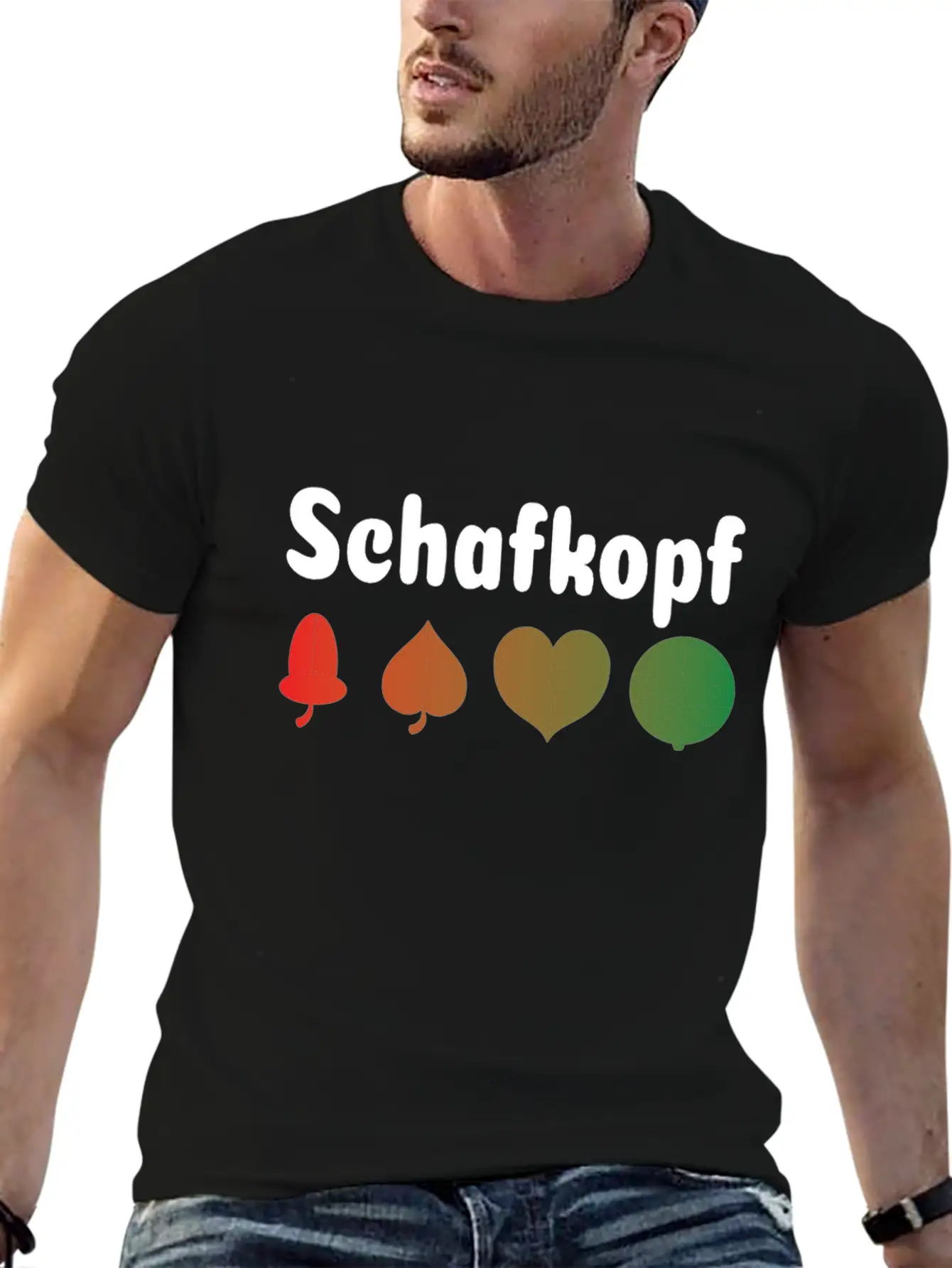 Schafkopf Bavarian Card Game Gift Unisex Casual T-Shirt – Clean Design For Daily Comfort