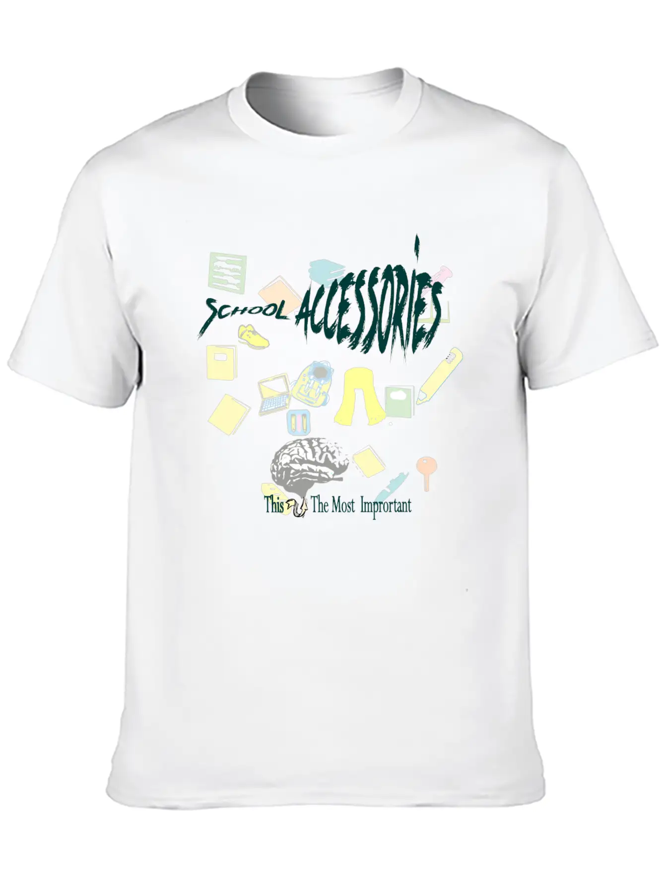 School Accessories 01 Essential Cotton Tee For Daily Outfits – Unisex Style