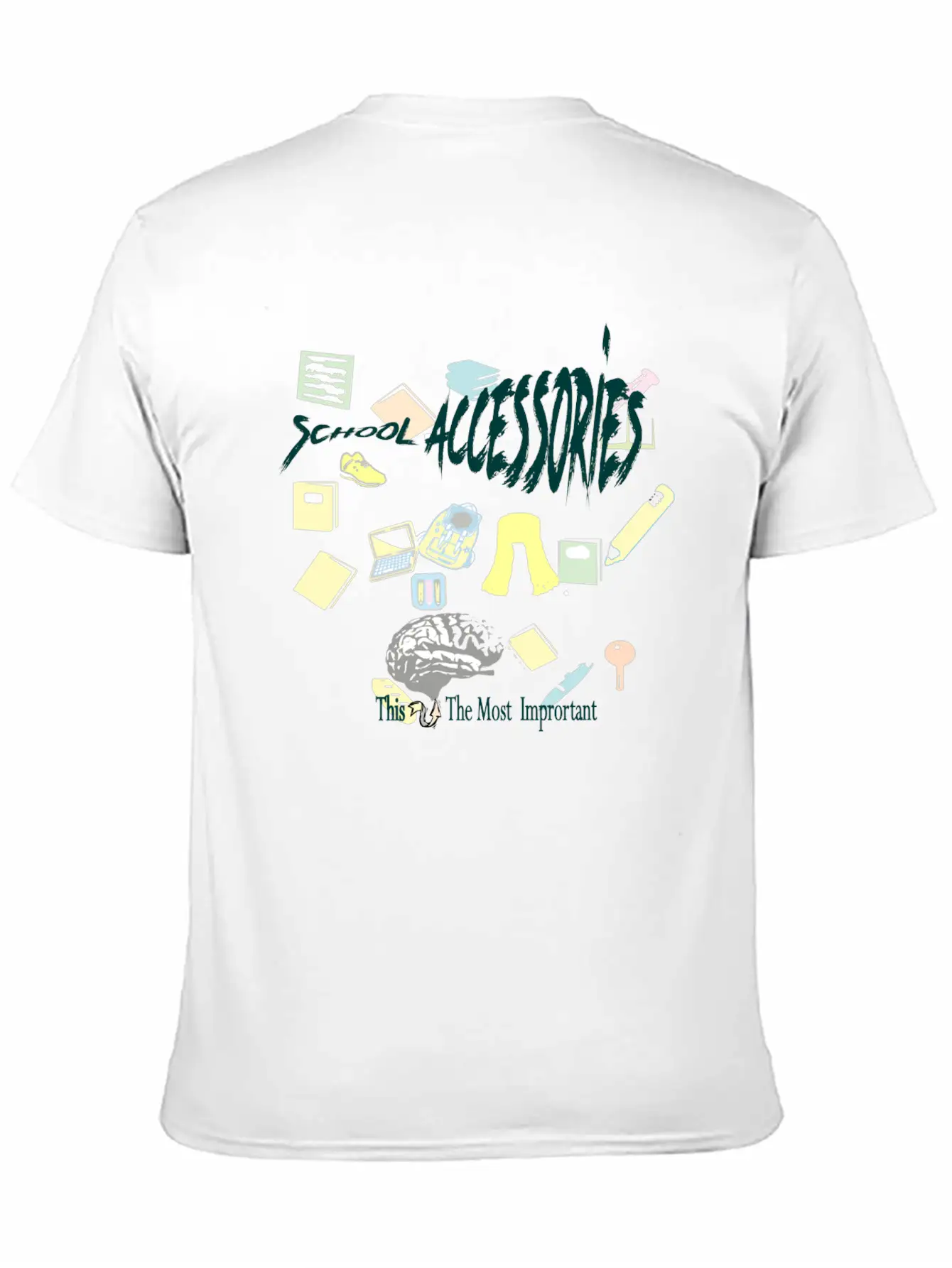 School Accessories 01 Essential Cotton Tee For Daily Outfits – Unisex Style