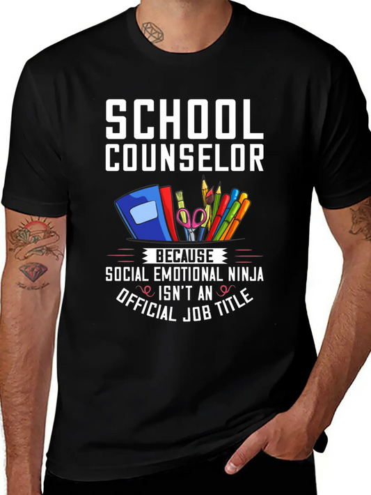 School Counselor Counseling Week Quotes Unisex Casual T-Shirt ��� Clean Design For Daily Comfort