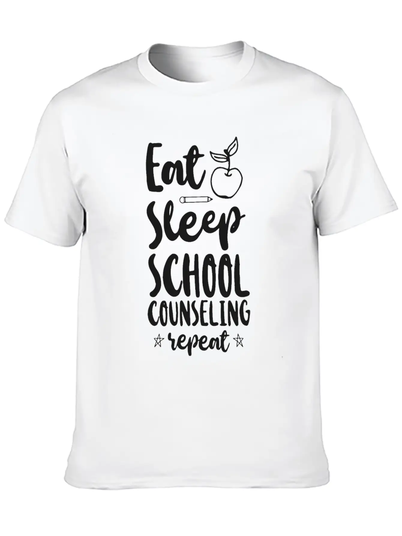 School Counselor Eat Sleep School Unisex Casual T-Shirt – Clean Design For Daily Comfort