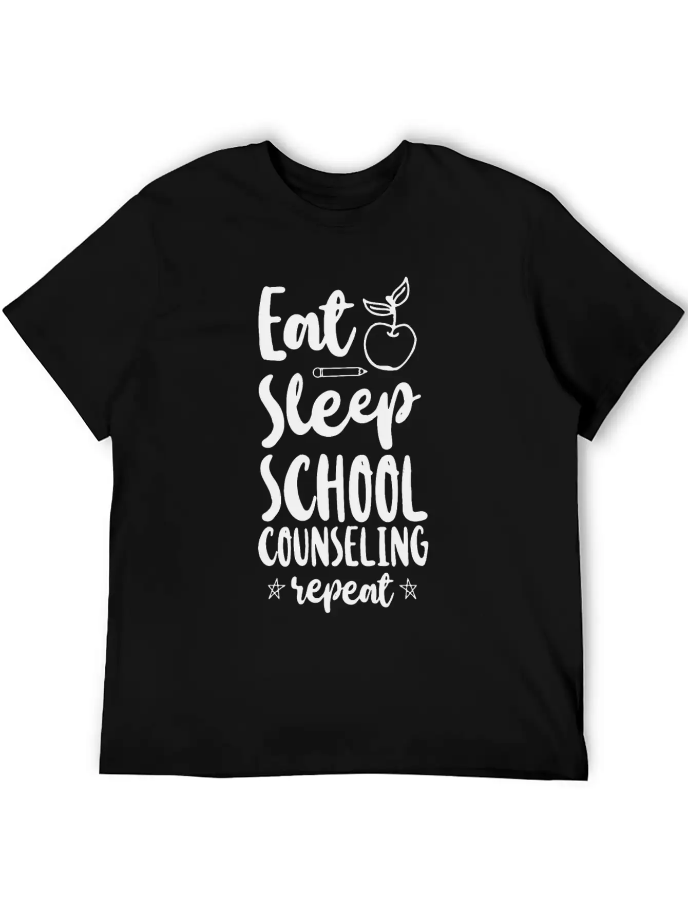 School Counselor Eat Sleep School Unisex Casual T-Shirt – Clean Design For Daily Comfort