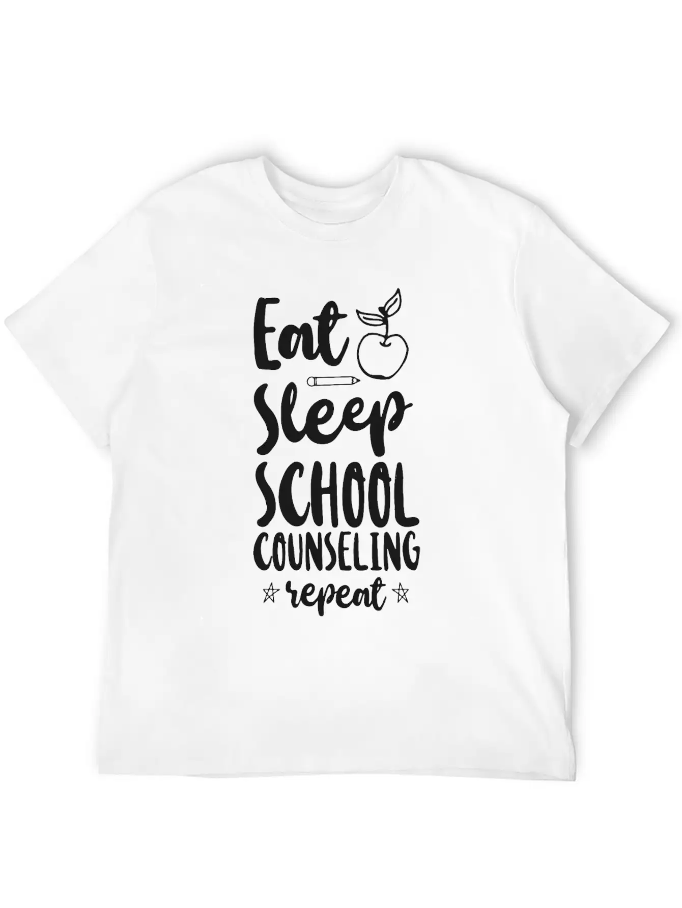 School Counselor Eat Sleep School Unisex Casual T-Shirt – Clean Design For Daily Comfort