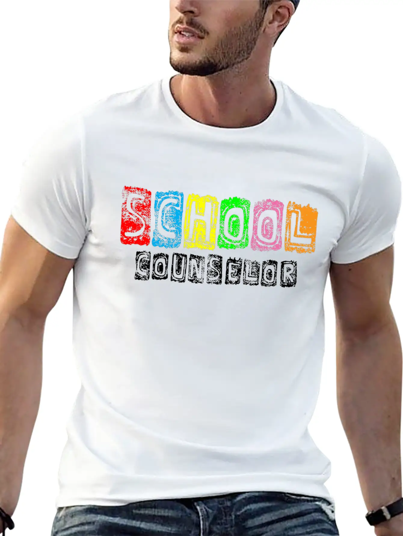 School Counselor Lightweight Cotton T-Shirt – Daily Comfort Graphic Shirt
