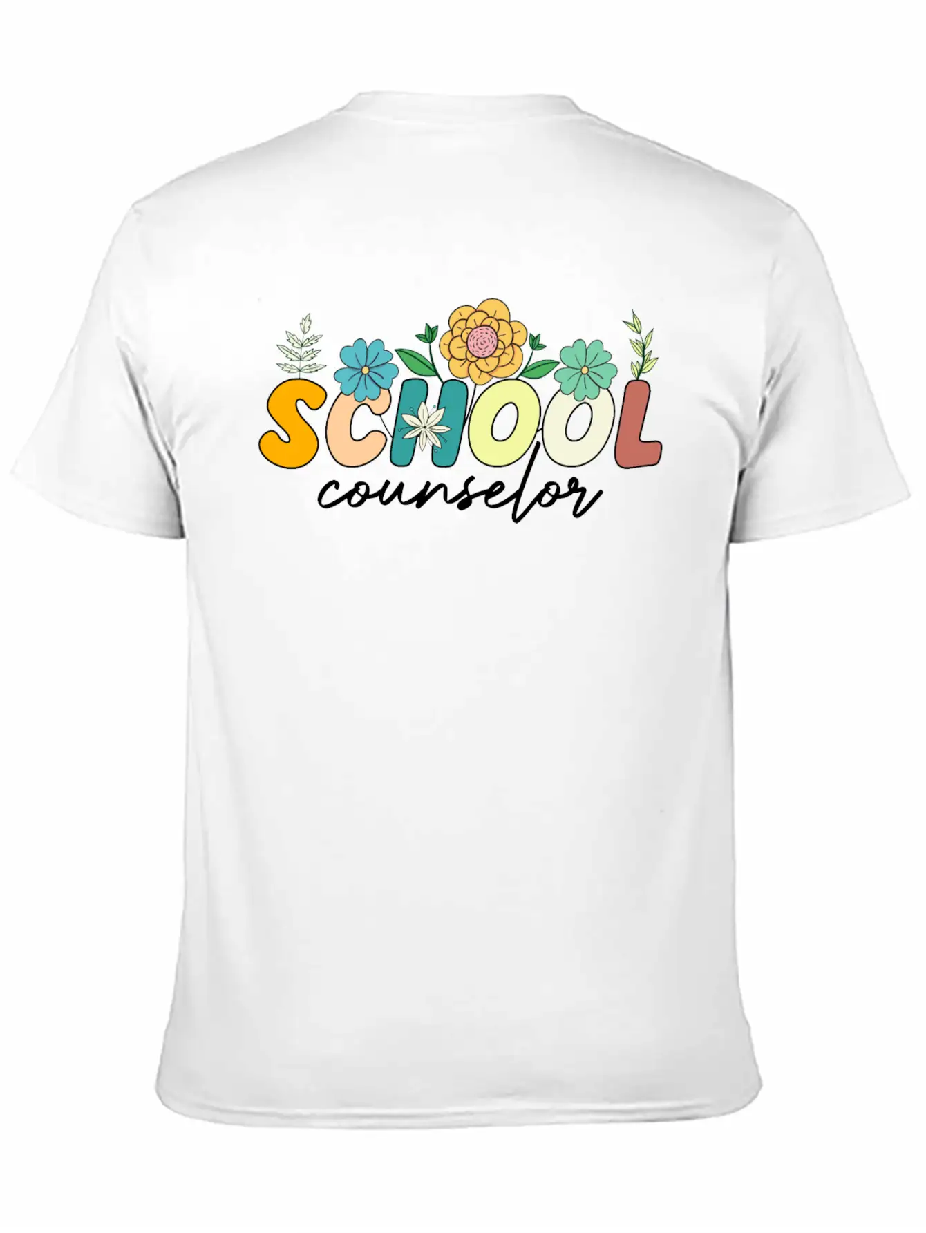 School Counselor Teacher Counseling Wildflower Relaxed Everyday Tee – Lightweight And Durable Cotton