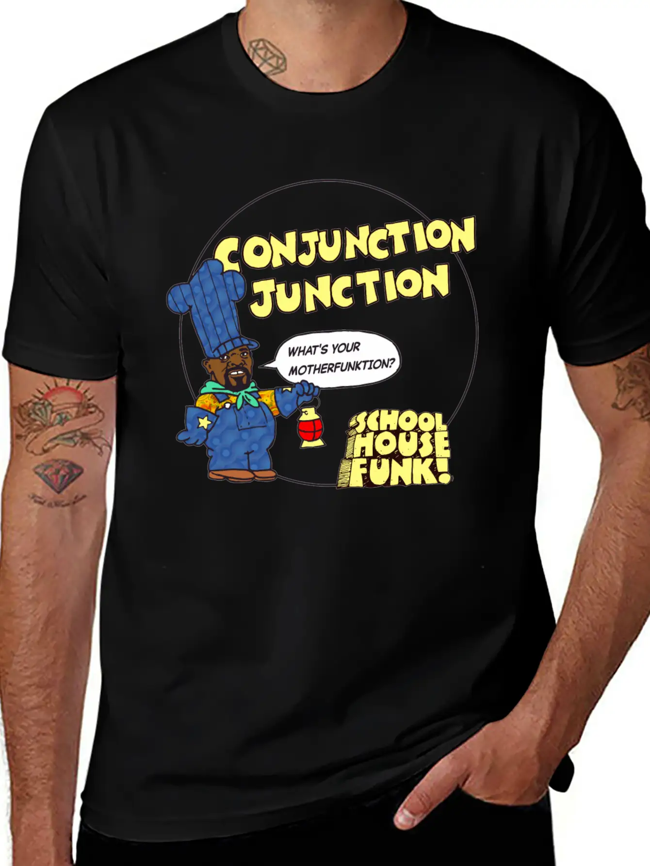 School House Funk Classic Fit Graphic Tee For Daily Comfort – Unisex Cotton Shirt