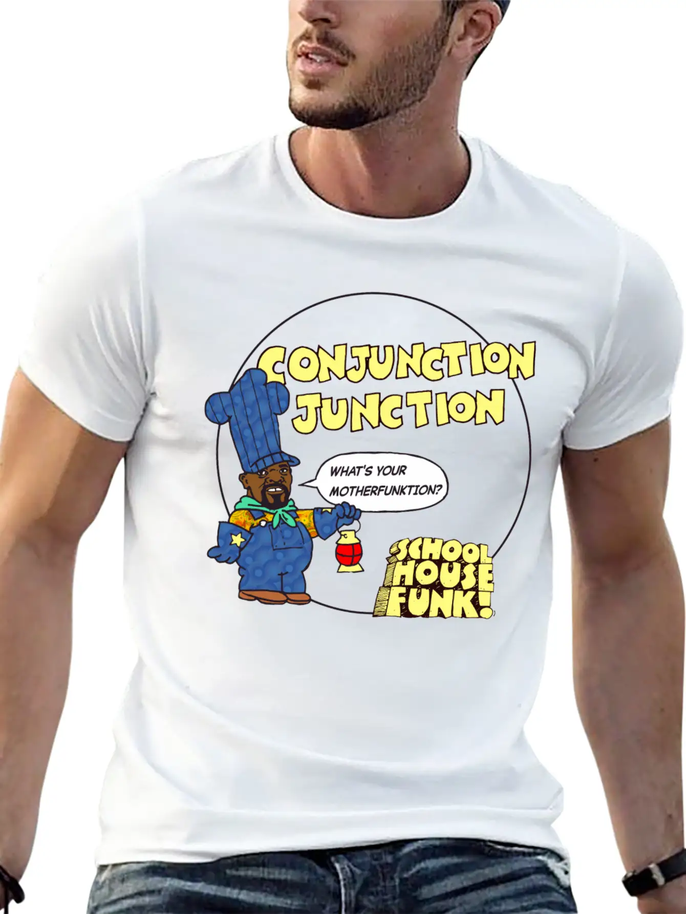 School House Funk Classic Fit Graphic Tee For Daily Comfort – Unisex Cotton Shirt