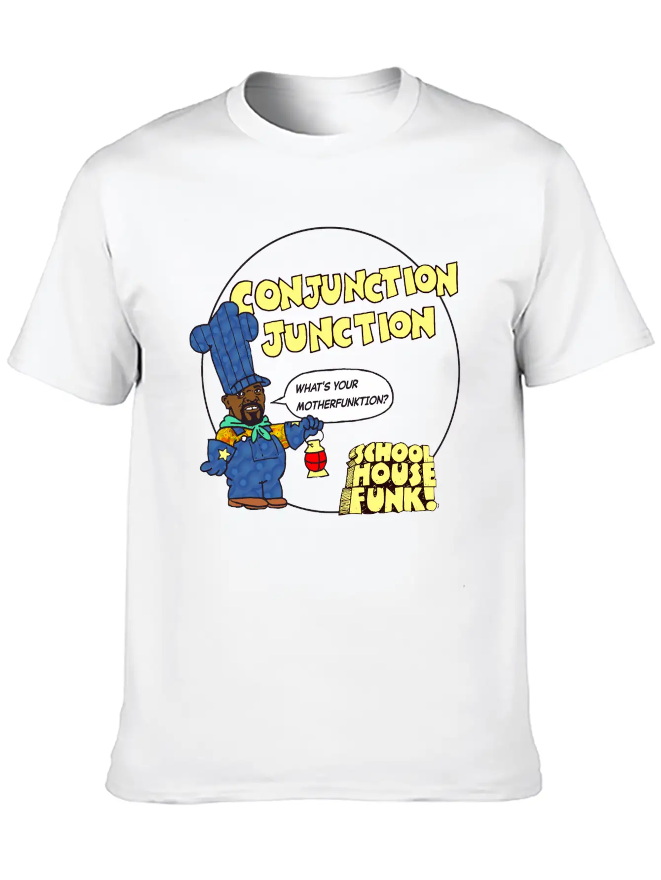 School House Funk Classic Fit Graphic Tee For Daily Comfort – Unisex Cotton Shirt